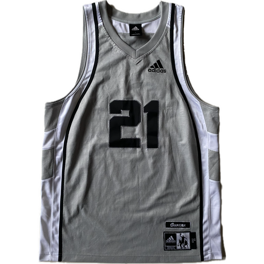 Maillot NBA Adidas, Tim Duncan San Antonio Spurs, Gris, L