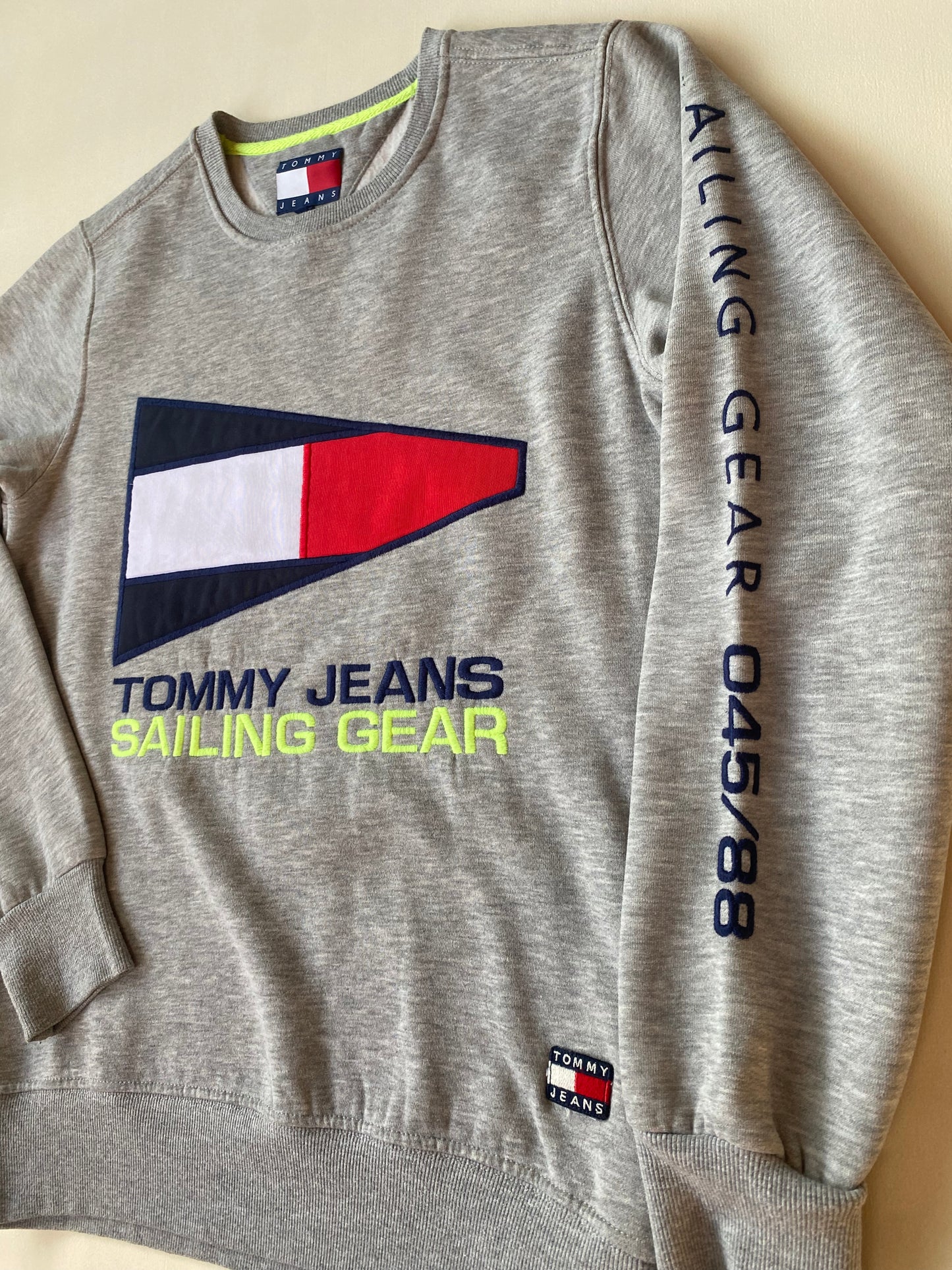 Pull Tommy Hilfiger sailing, gris, S