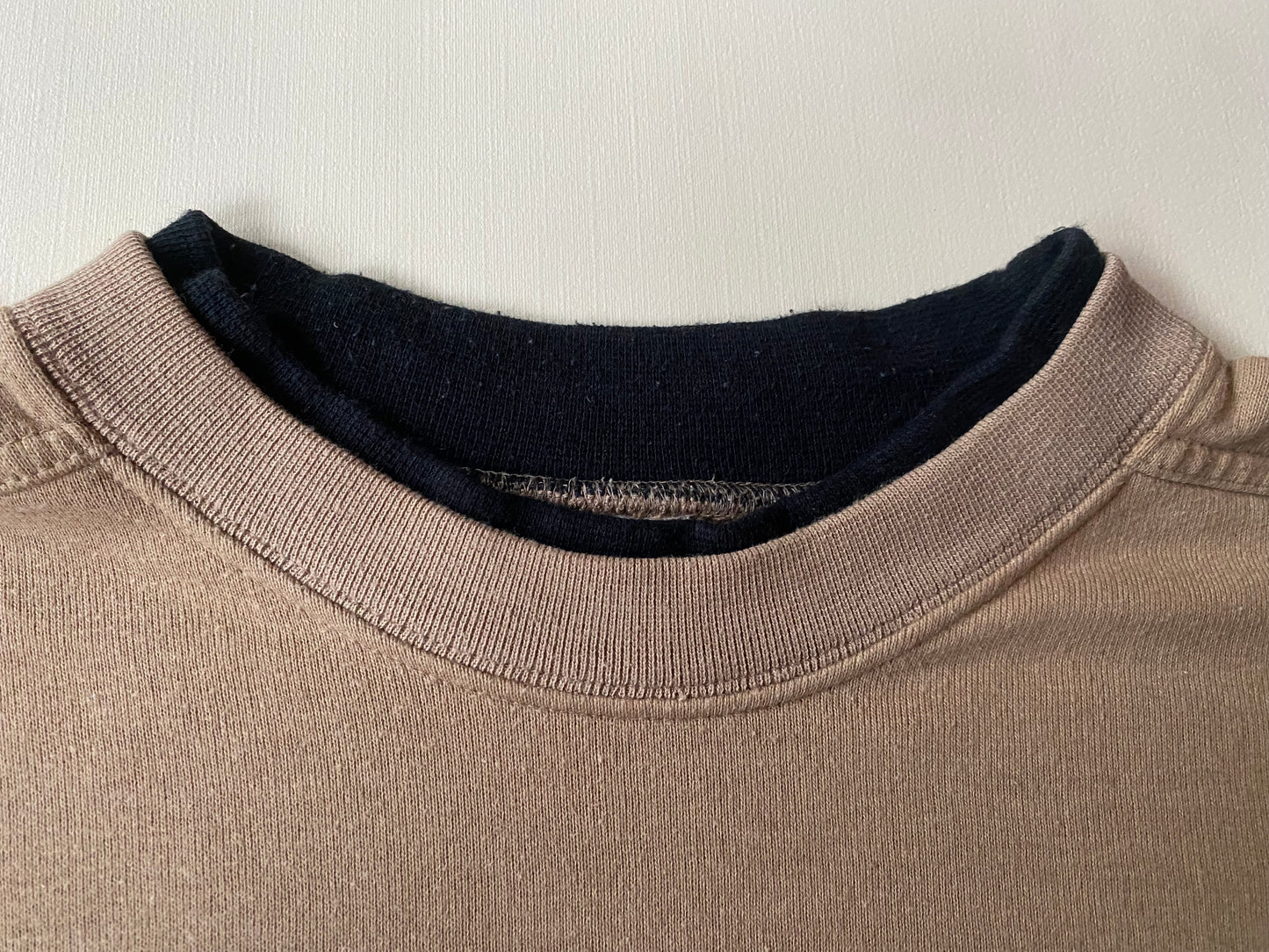 Pull vintage Champion, marron sable, M oversize