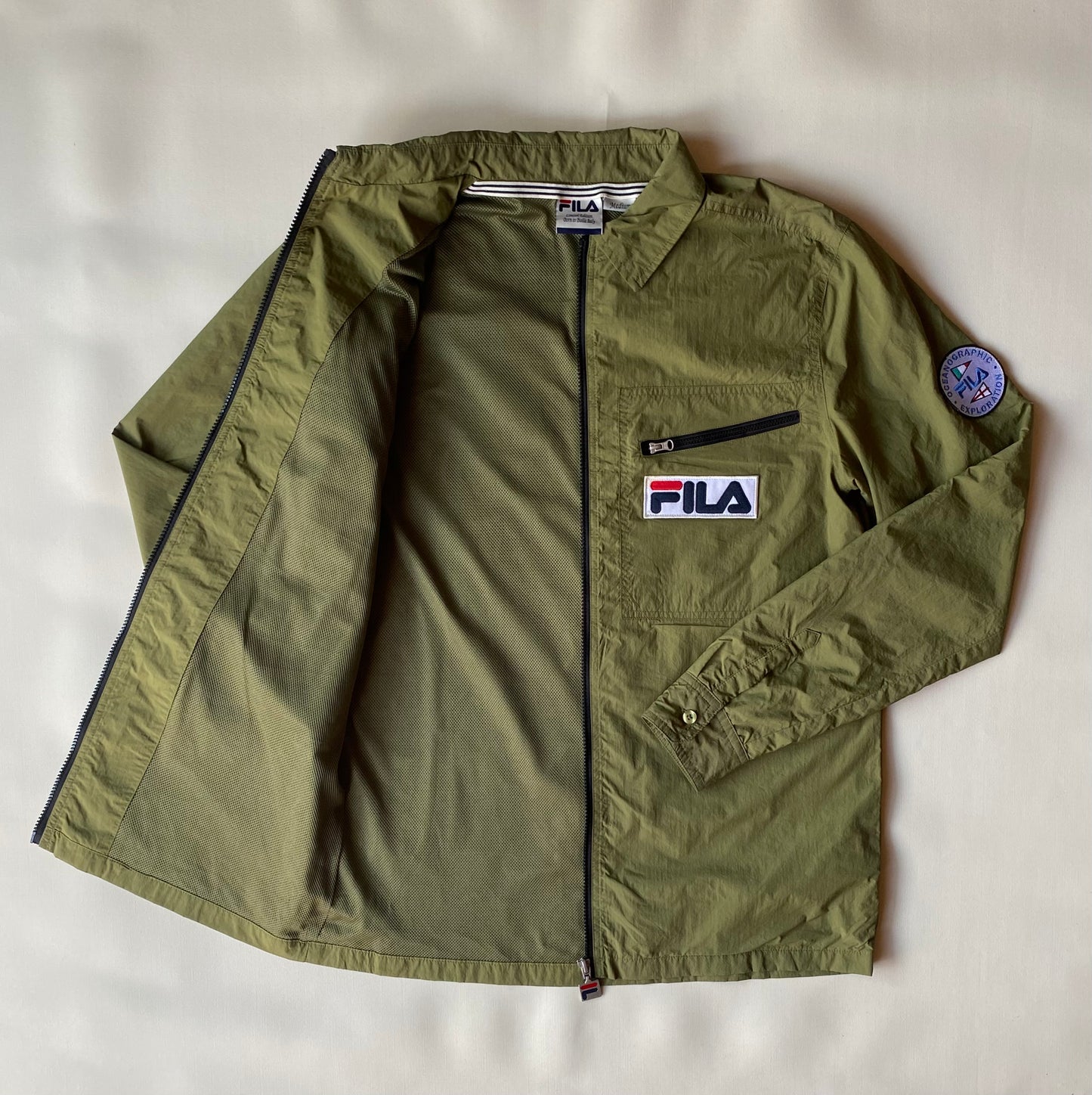 Veste légère Fila, Oceanographic exploration, kaki, M