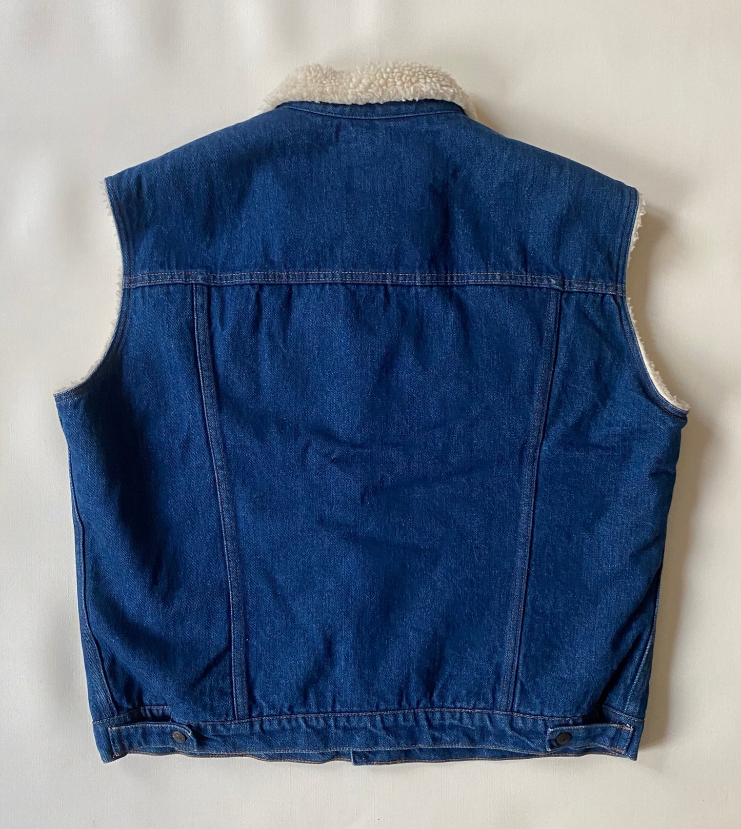 Veste jean polaire Levi's sans manches, bleu marine, L/XL