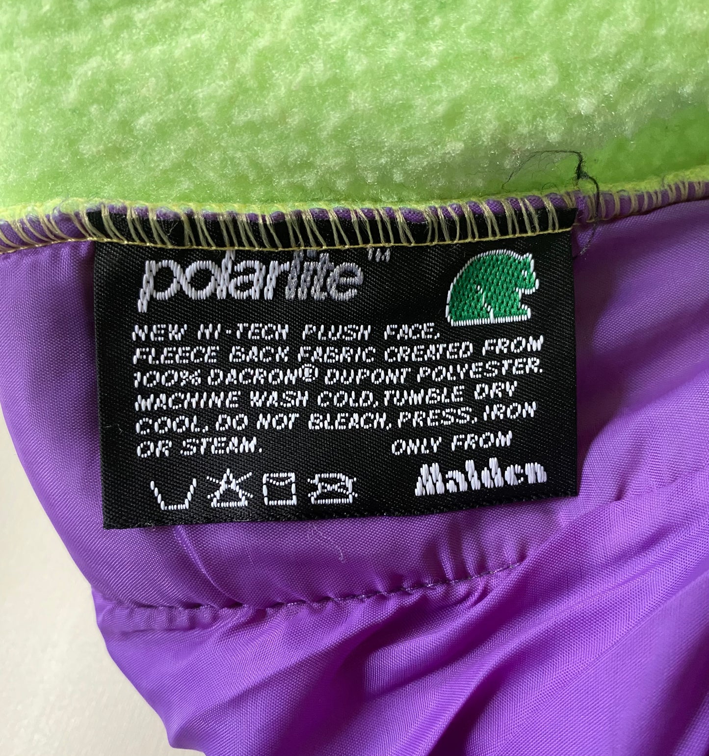 Polaire vintage Fila, vert anis, L