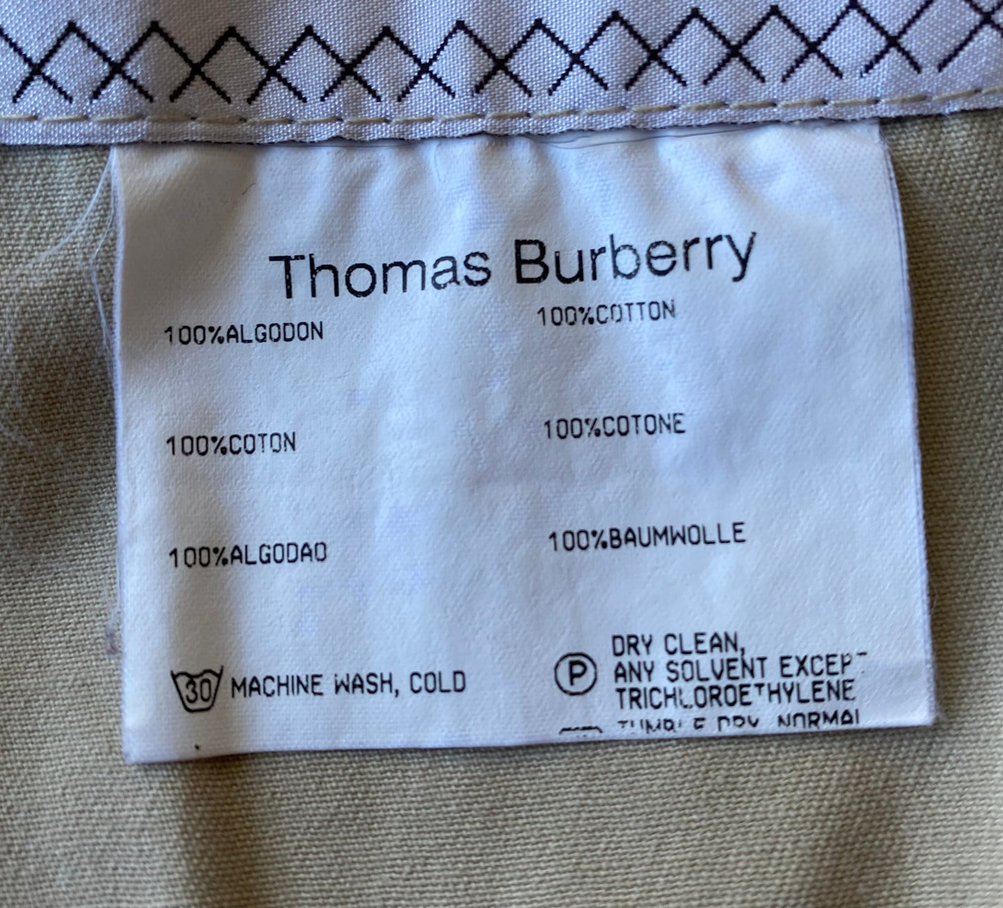 Blouson vintage Burberry, beige, L