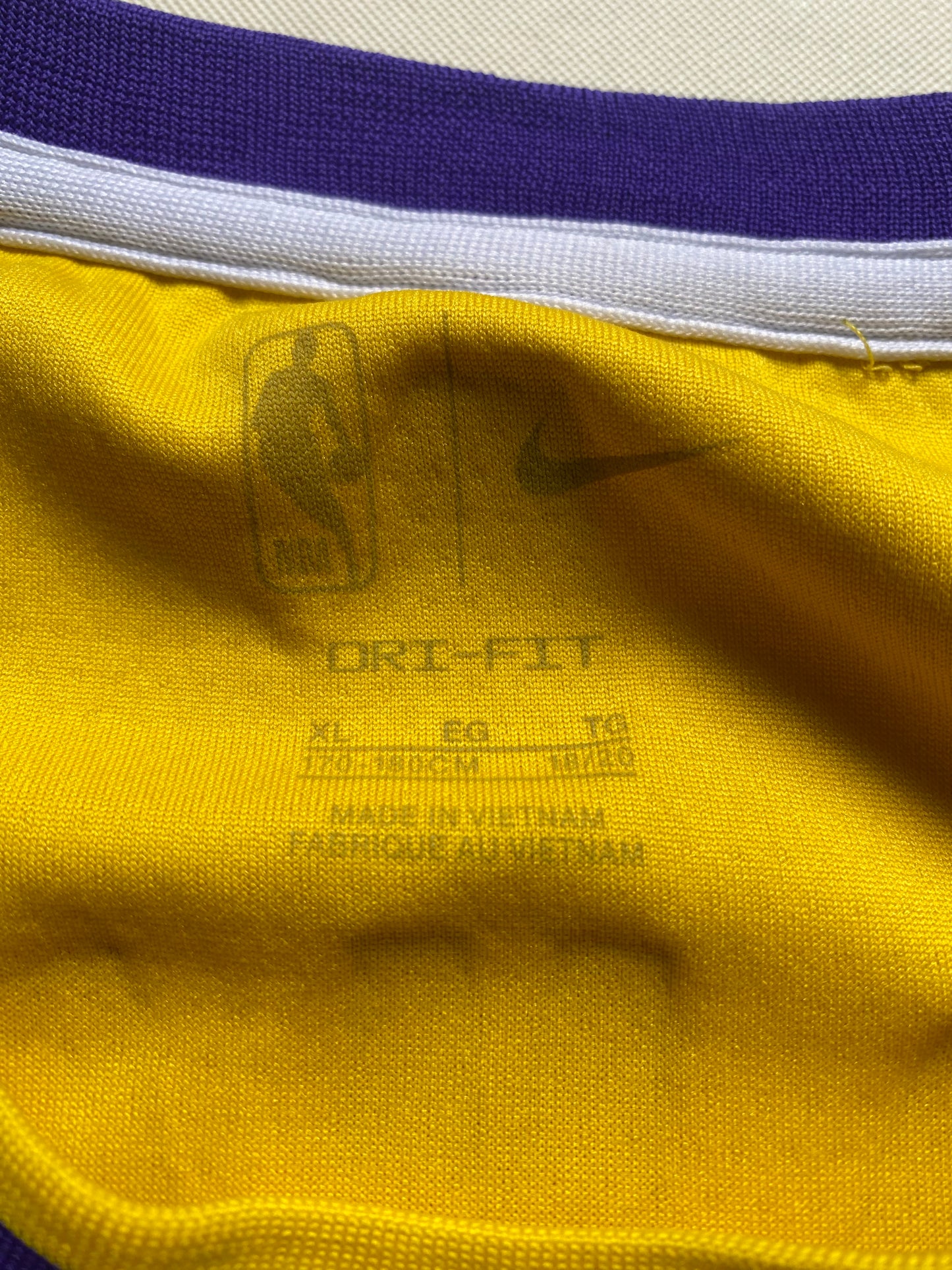 Maillot NBA Lakers, Lebron James, jaune, M