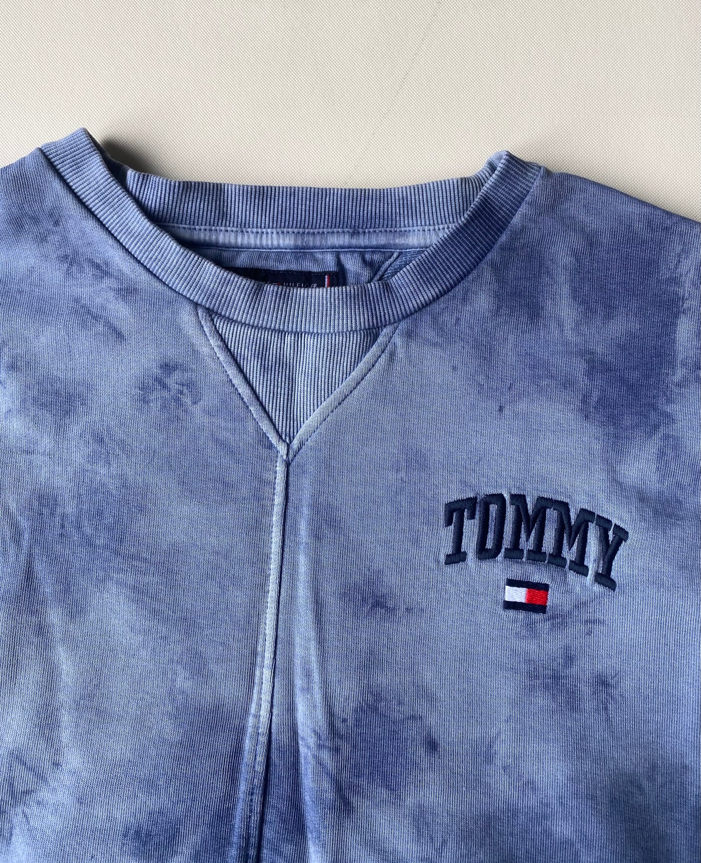 ✅ Pull Tommy Hilfiger, Tie & die bleu, M