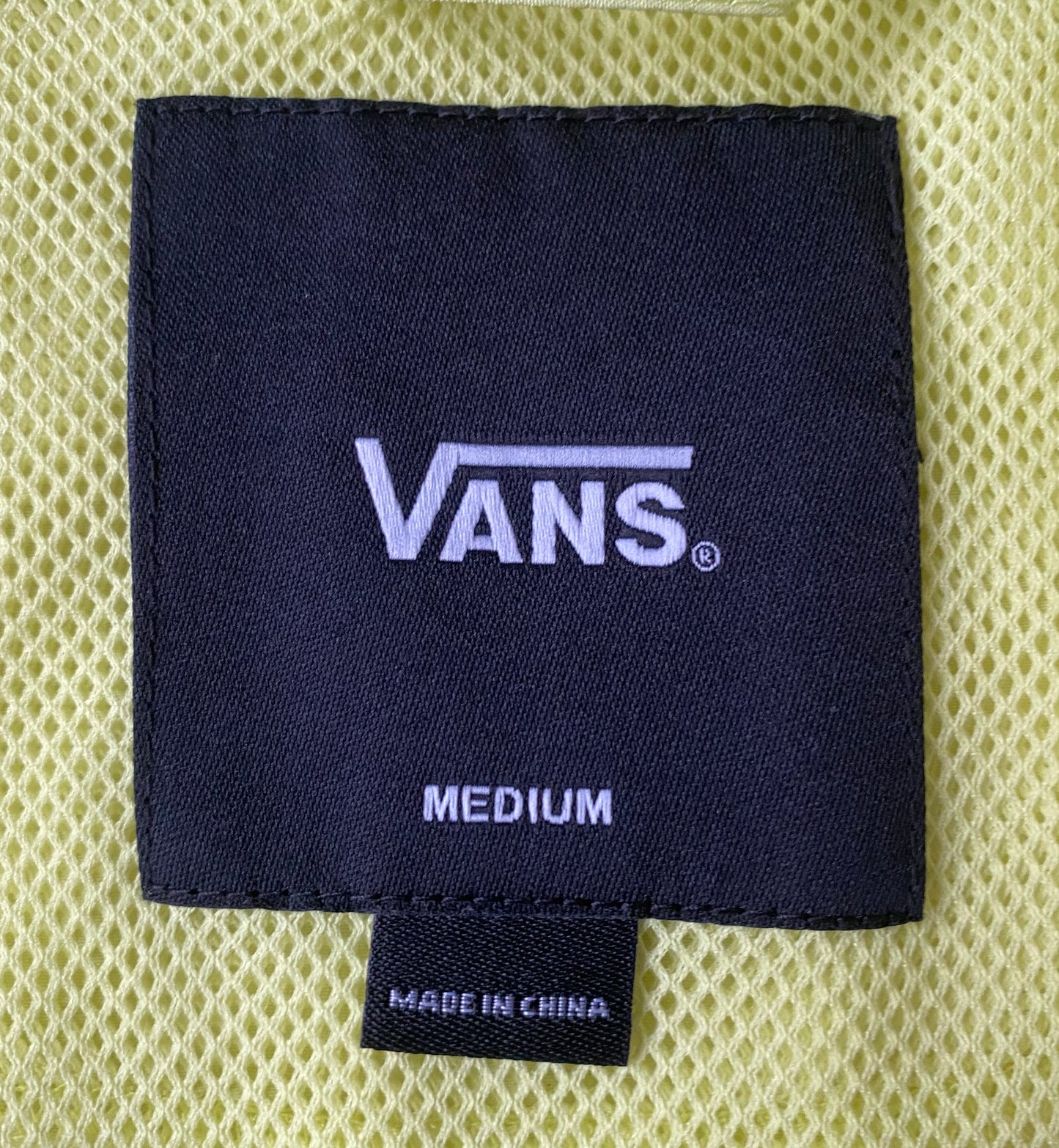 ✅ Veste coupe-vent Vans, jaune fluo, M