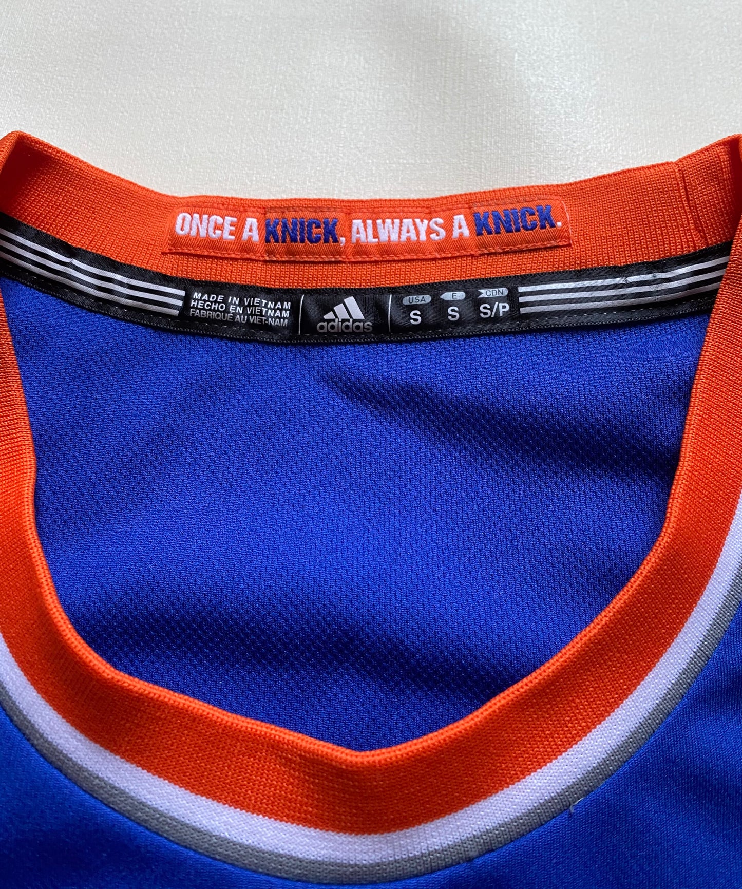 Maillot basket New York Knicks, Carmelo Anthony, bleu, S