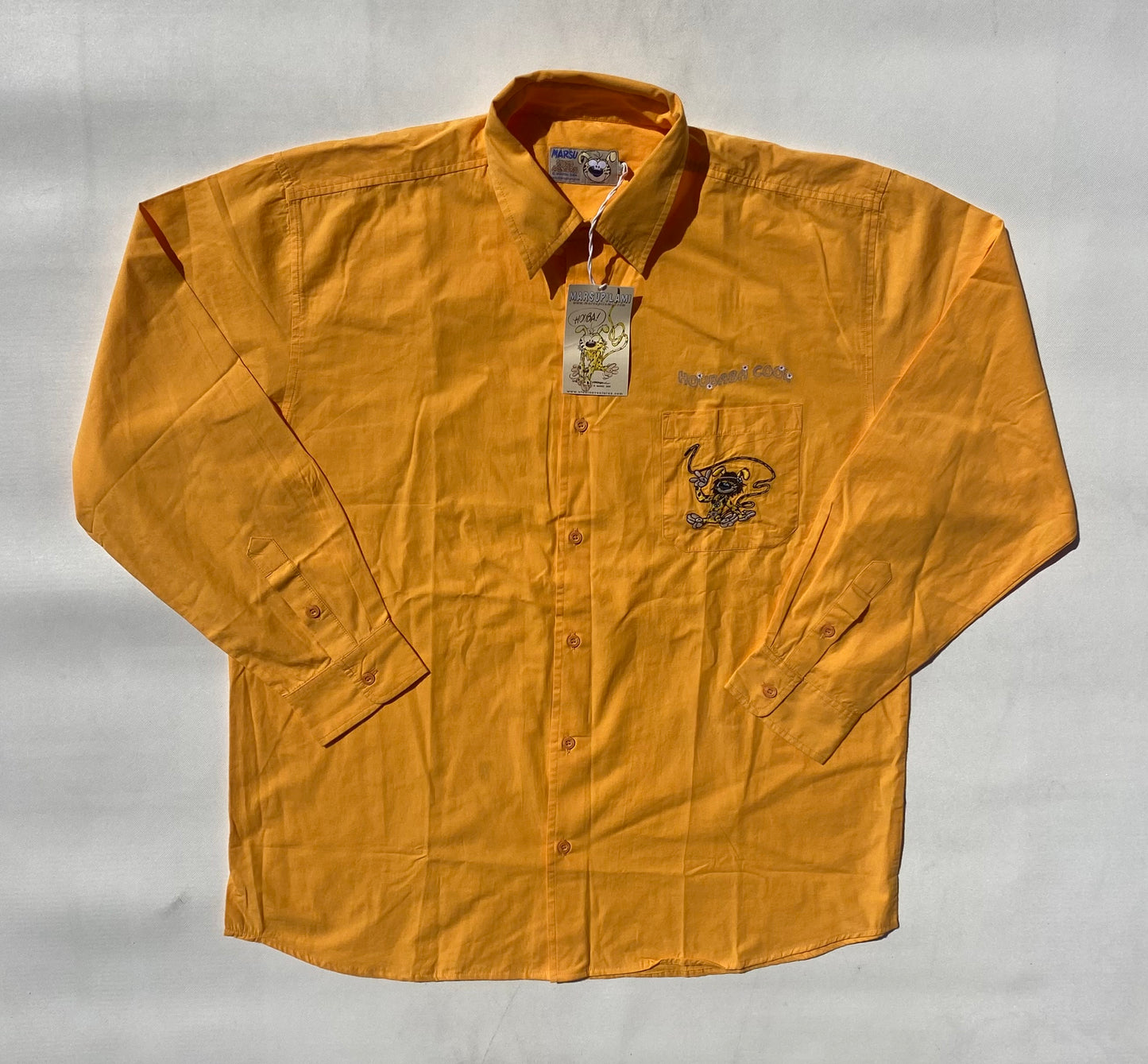 ✅ Chemise collector Marsupilami, jaune-orange, XL