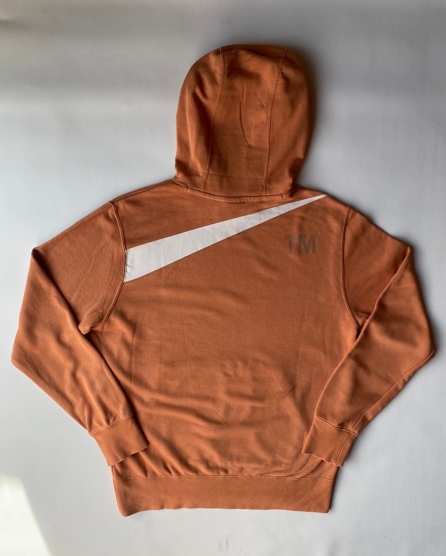 Pull à capuche Nike, pêche, M légèrement oversize