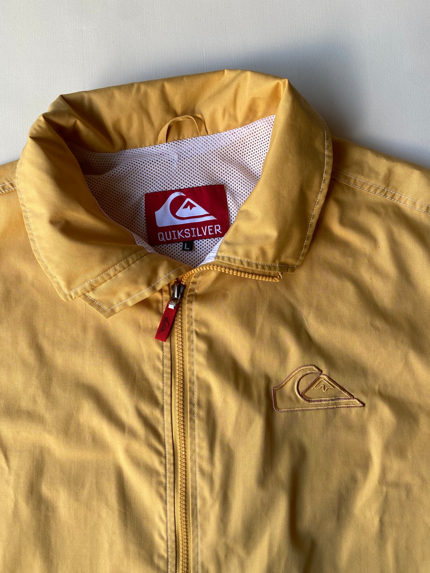 Veste coupe-vent Quiksilver, jaune, L oversize