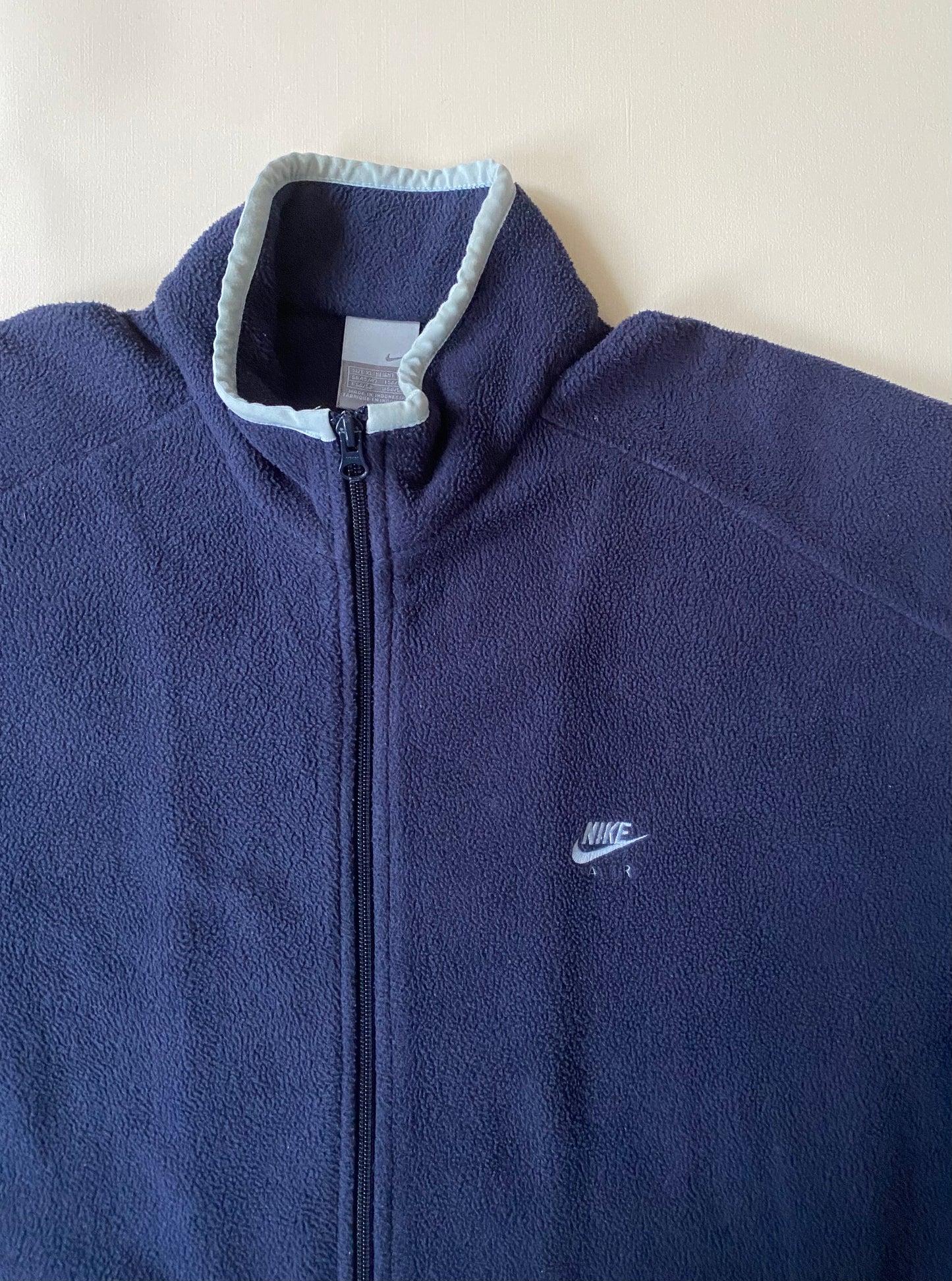 Veste polaire vintage Nike, bleu marine, XL