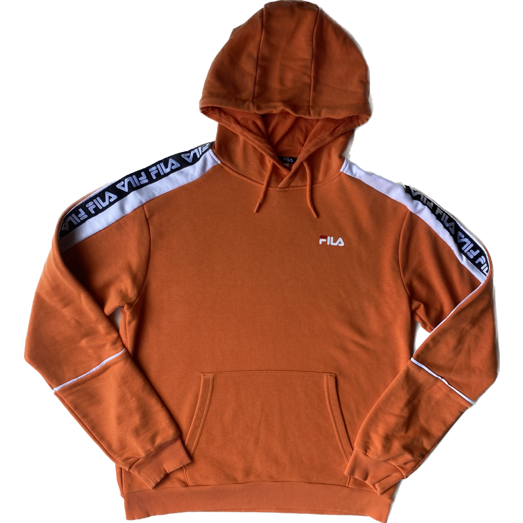 Pull à capuche File, orange, M