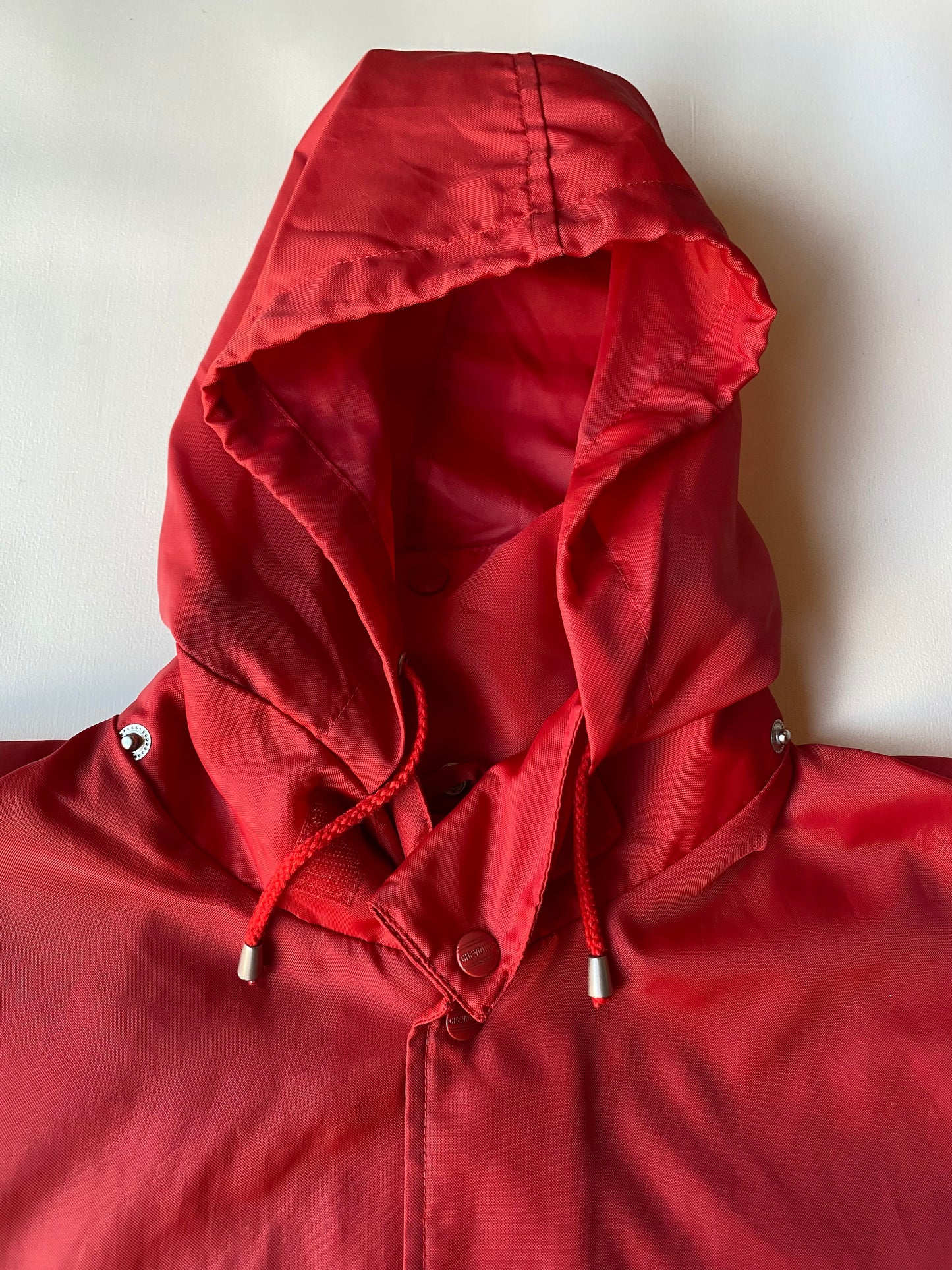 Veste coupe-vent vintage Chevignon, rouge, S oversize