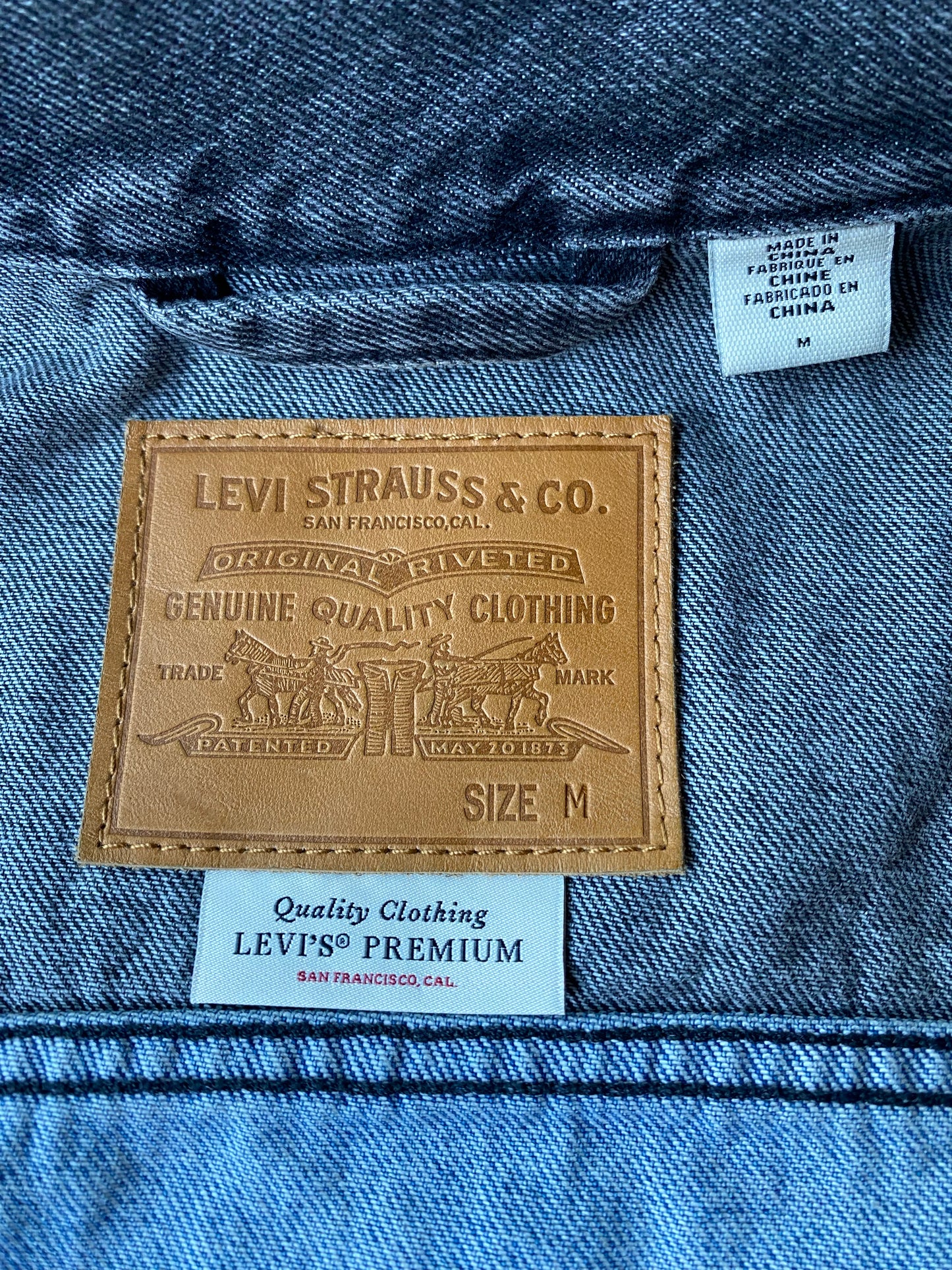 Veste en jean Levi's, bleu / gris foncé, M