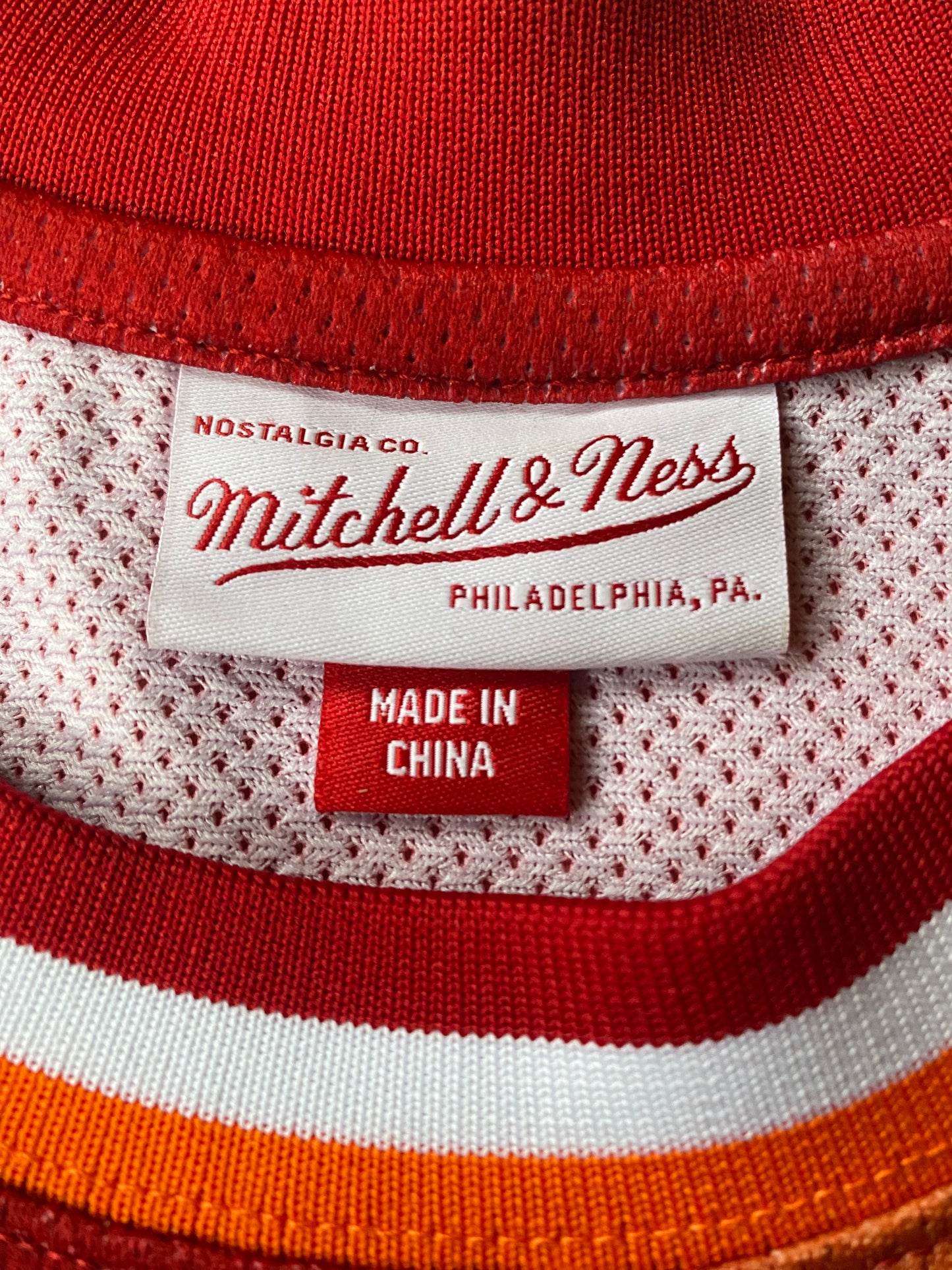 Maillot basket NBA Mitchell & Ness, Miami Heat, rouge, XL