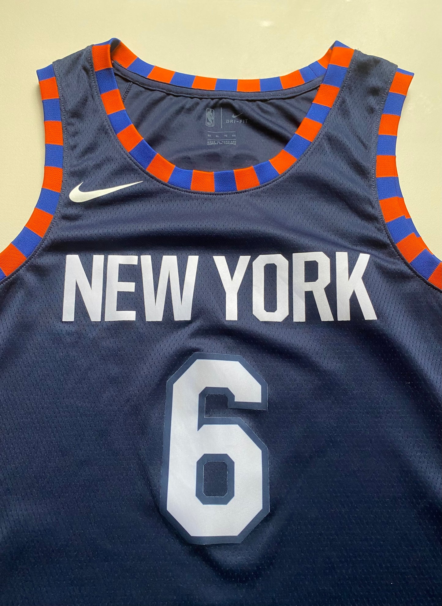 Maillot de basket Nike, New York Knicks, Porzingis, bleu marine, M