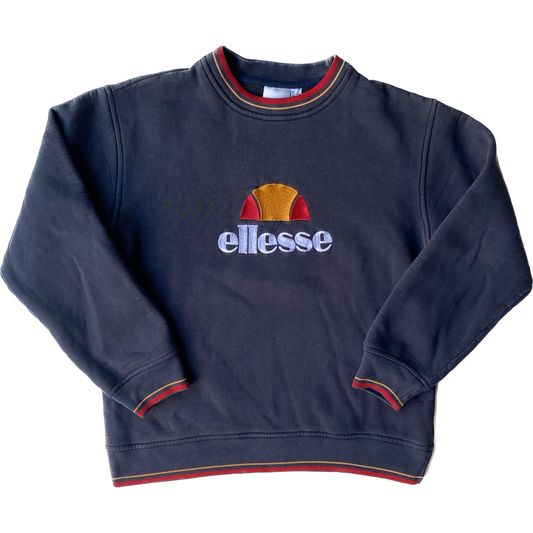 ✅ Pull vintage Ellesse, gris anthracite, M