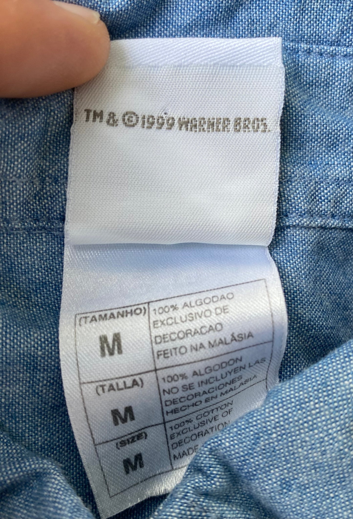✅ Chemise collector Titi et Grosminet, bleu, M