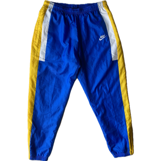 ✅ Pantalon jogging Nike, bleu / blanc / jaune, M (38)