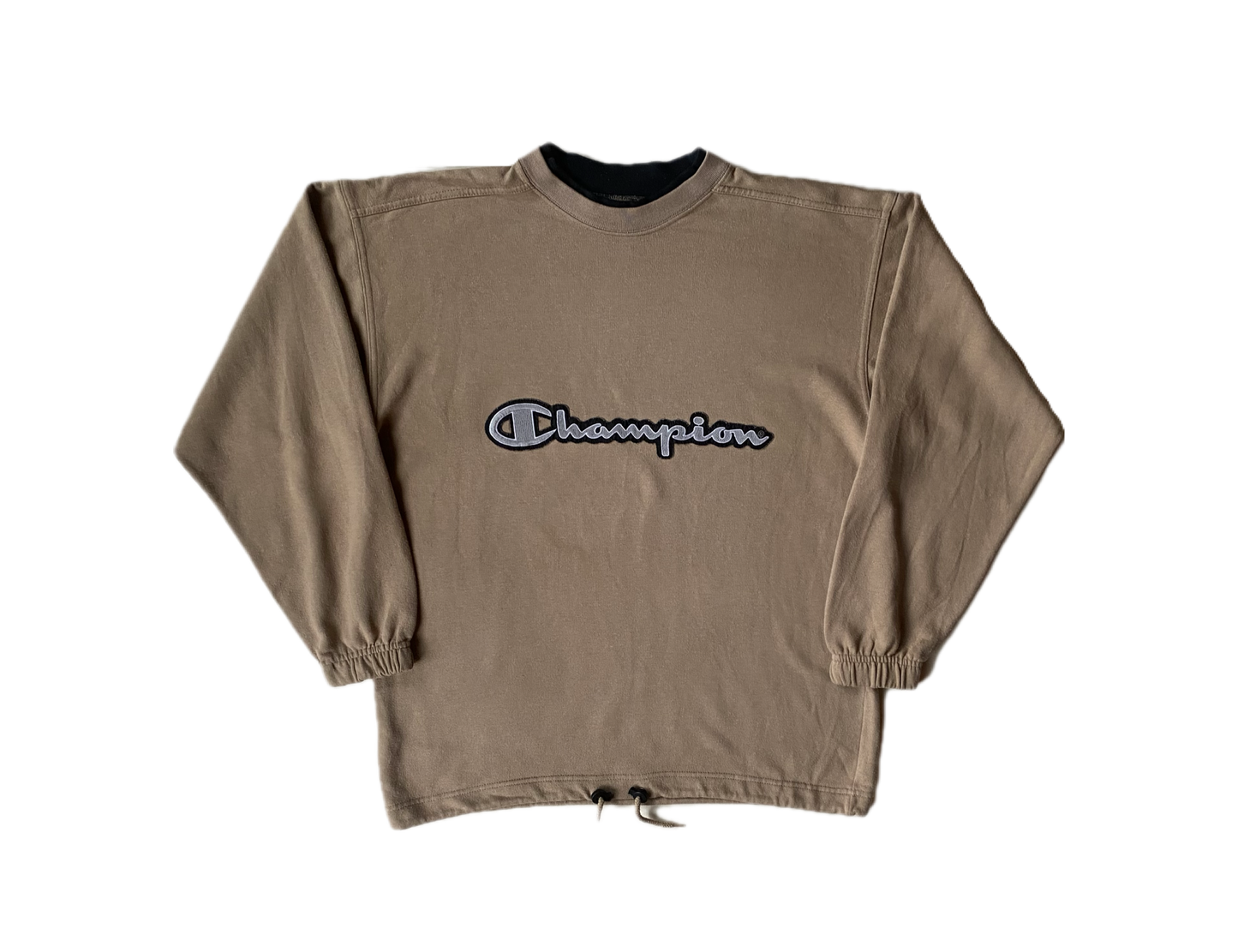 Pull vintage Champion, marron sable, M oversize