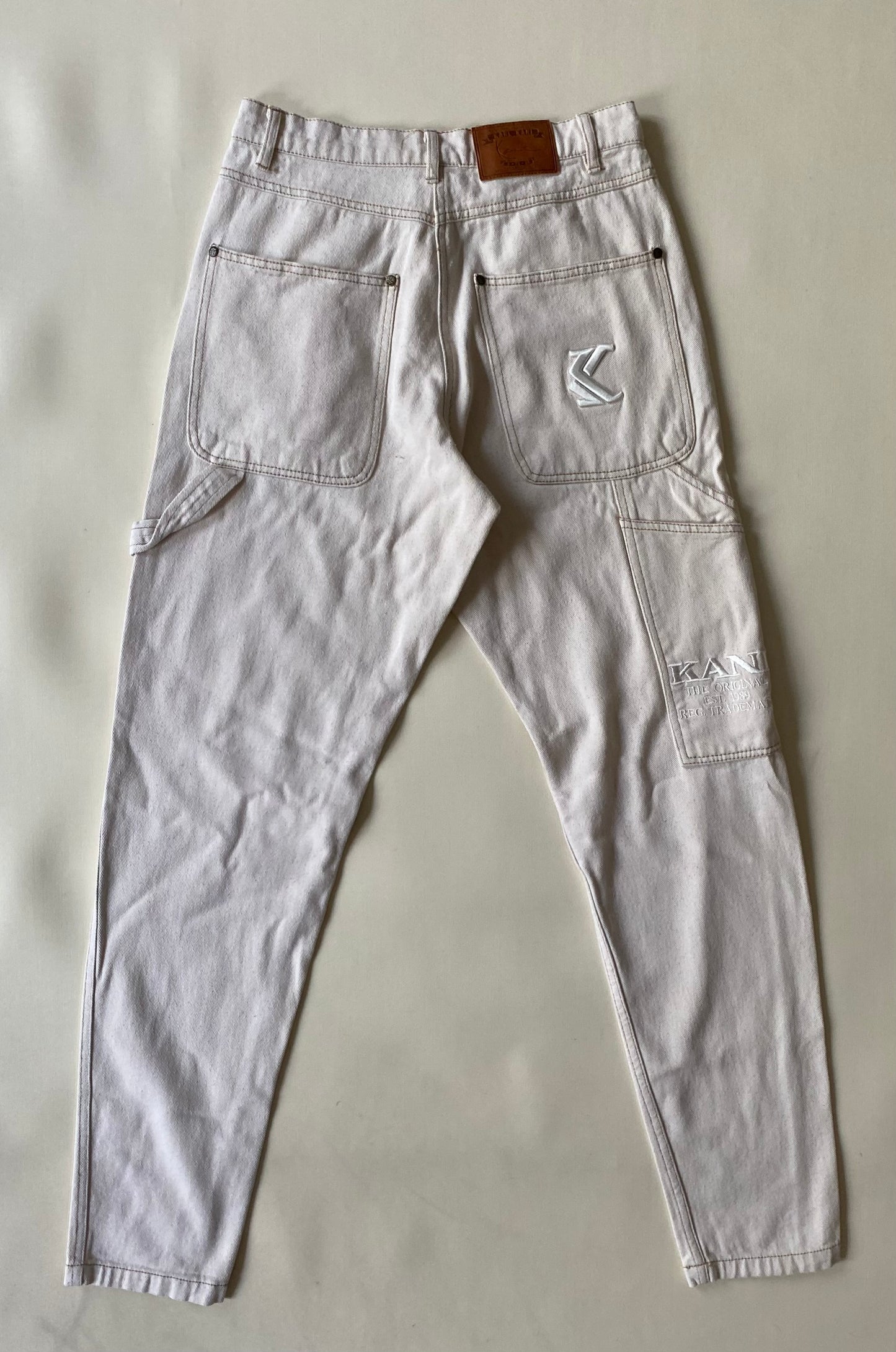 Baggy jean Karl Kani, crème, S (36)