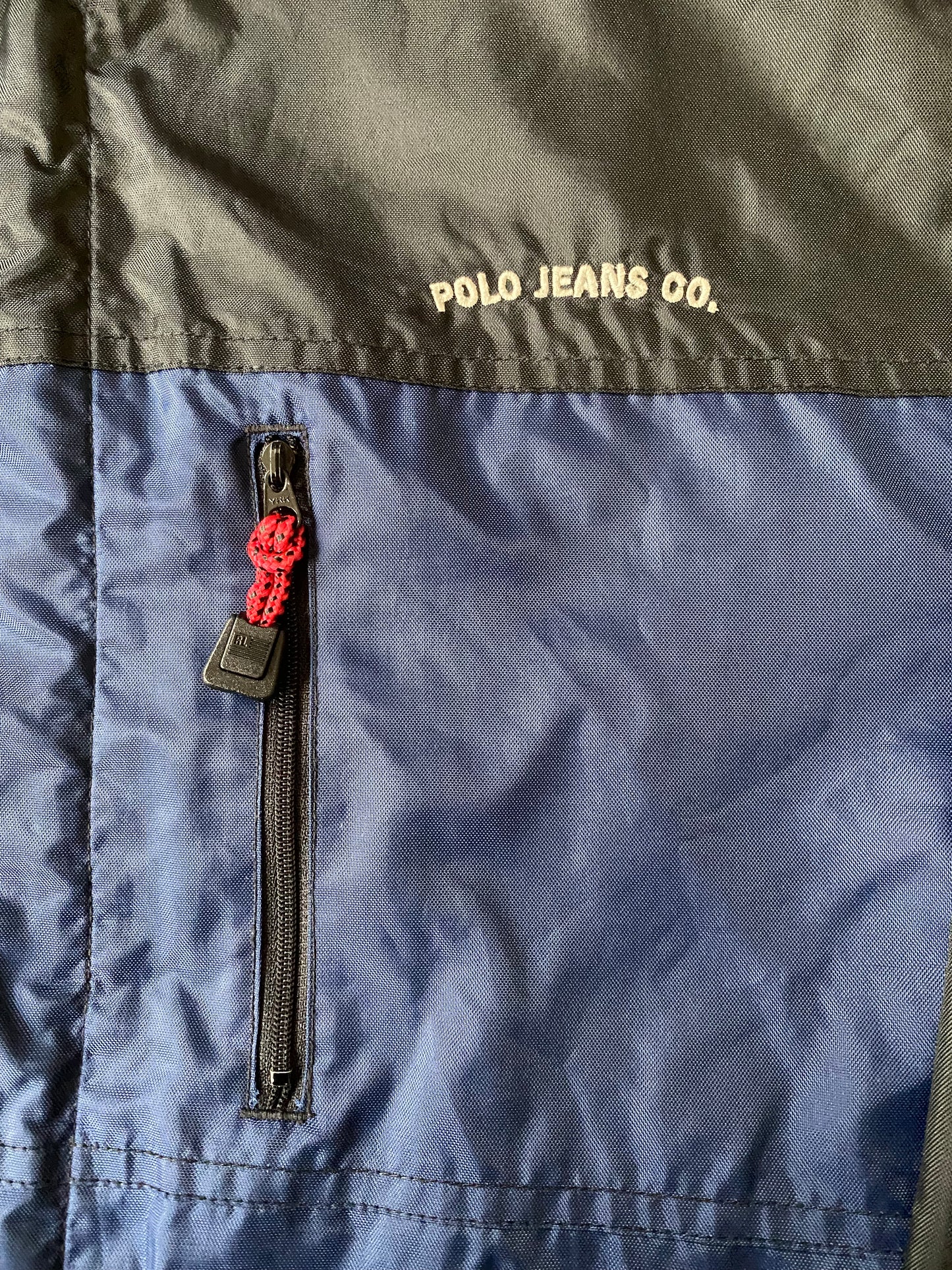 Veste coupe-vent / pluie ralph lauren, bleu marine et noir, L