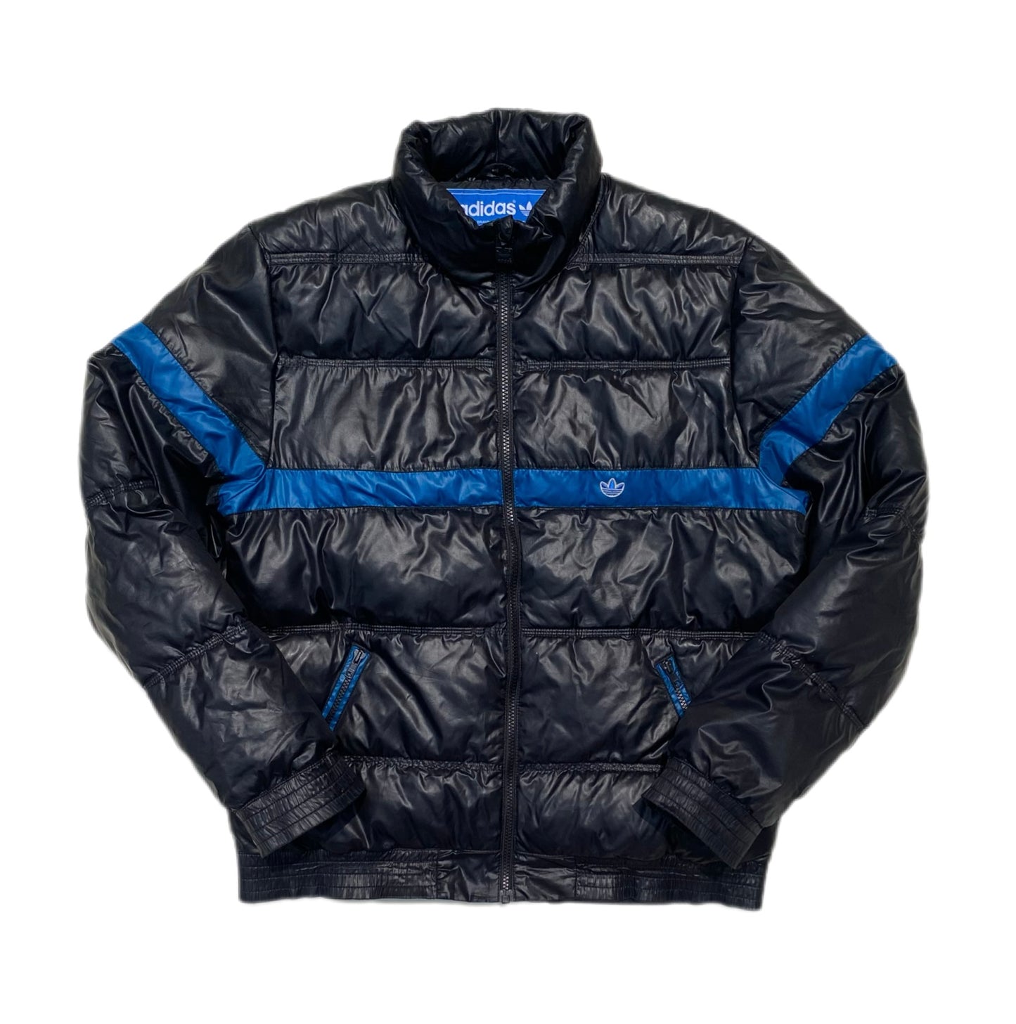 Doudoune adidas, noire/bleu, M