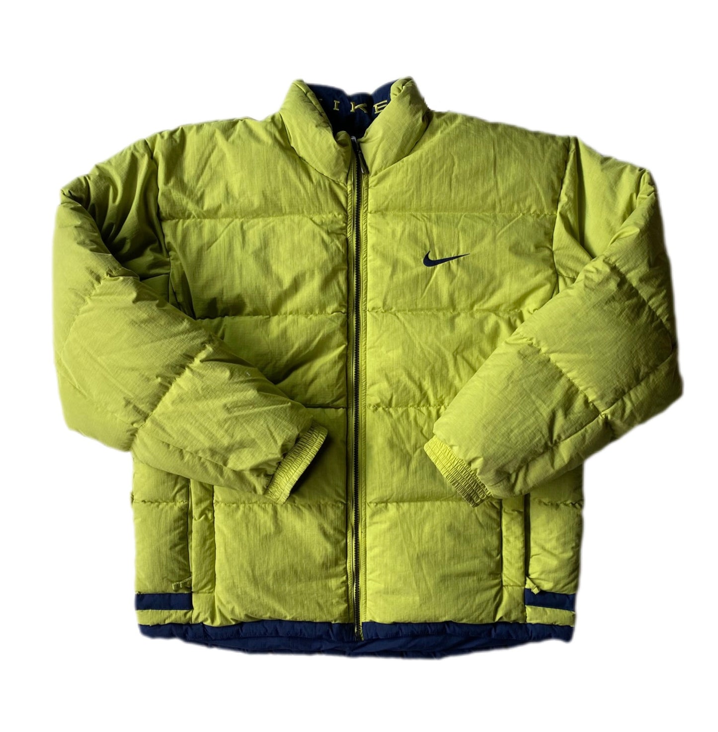 Doudoune vintage réversible Nike, Jaune/Vert/Marine, L