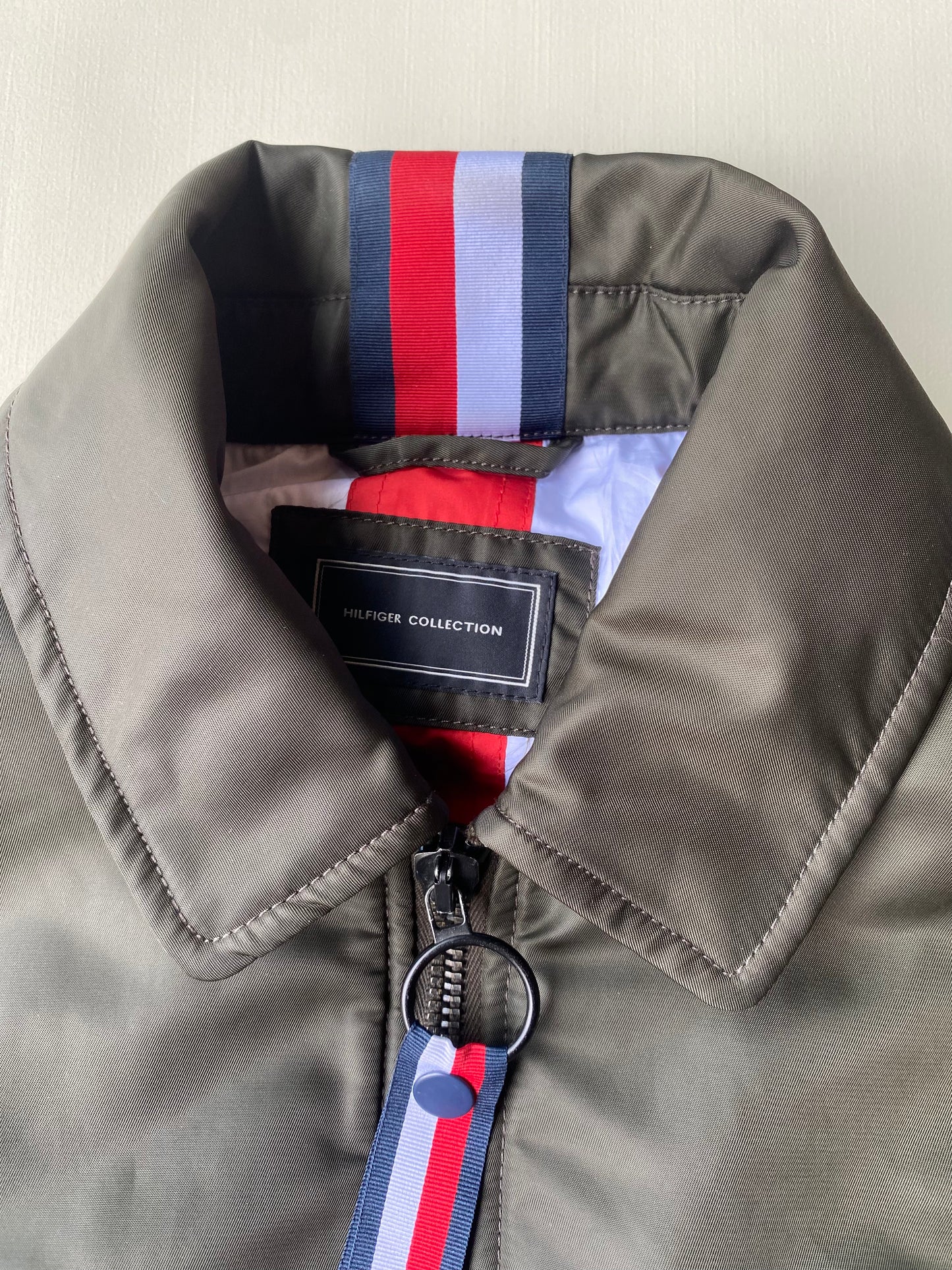 Veste aviateur Tommy Hilfiger, made in Italy, Kaki foncé/tricolore, L