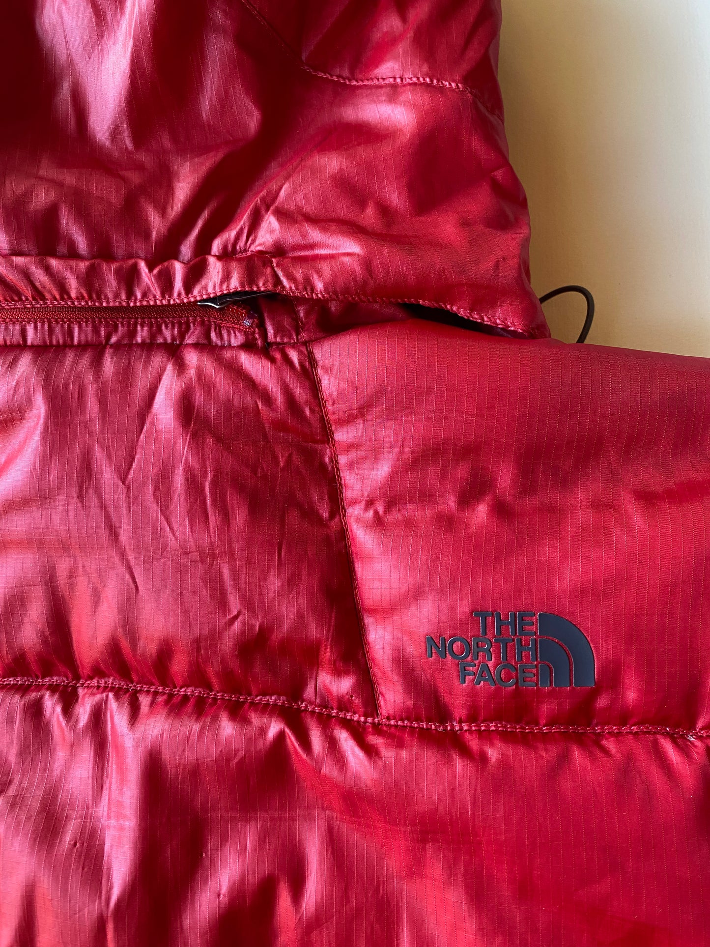 Doudoune vintage the north face, rouge, M oversize