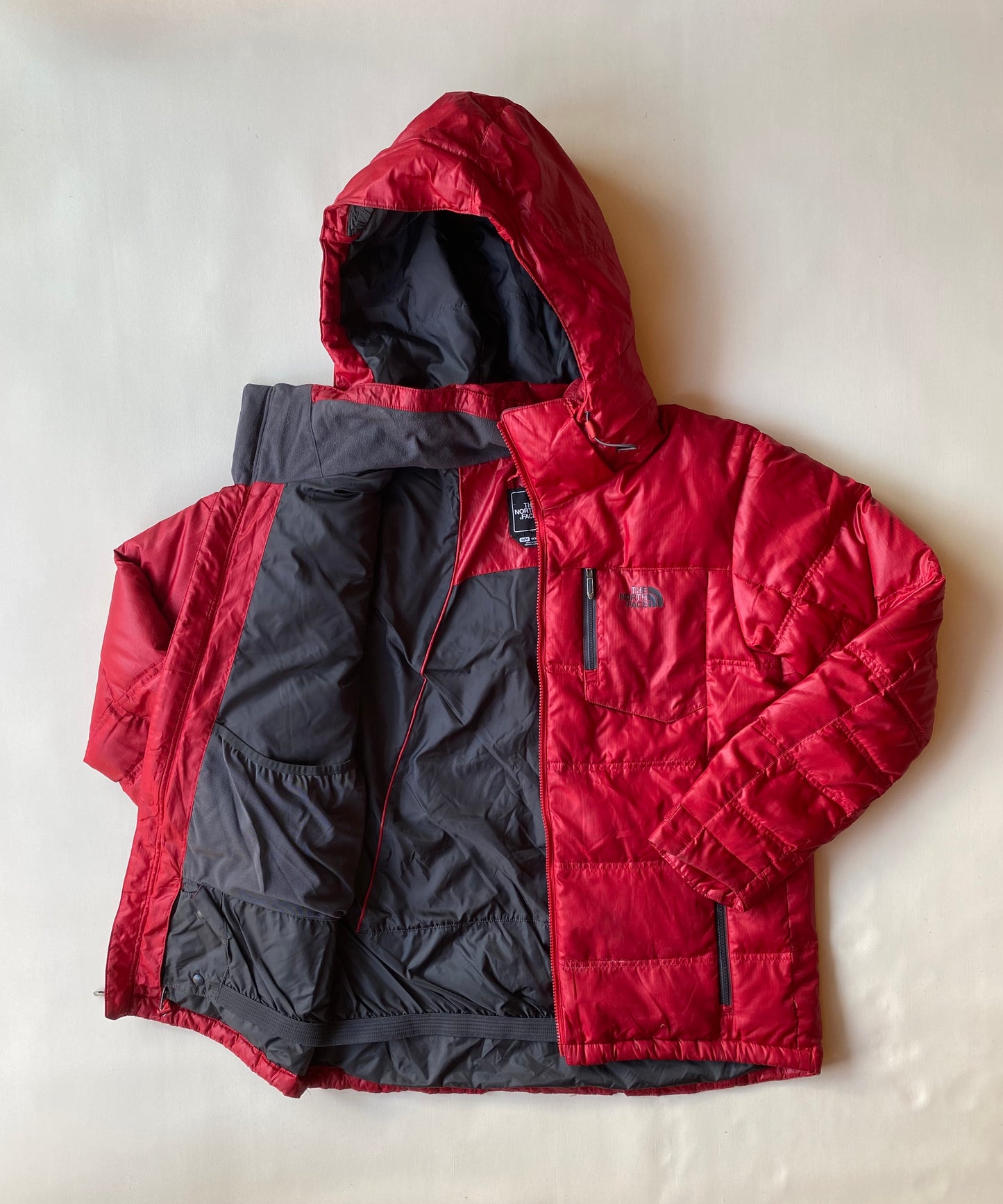 Doudoune vintage the north face, rouge, M oversize