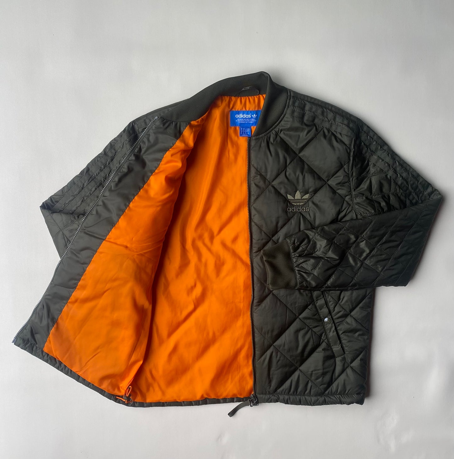 Veste matelassée Adidas, kaki, M