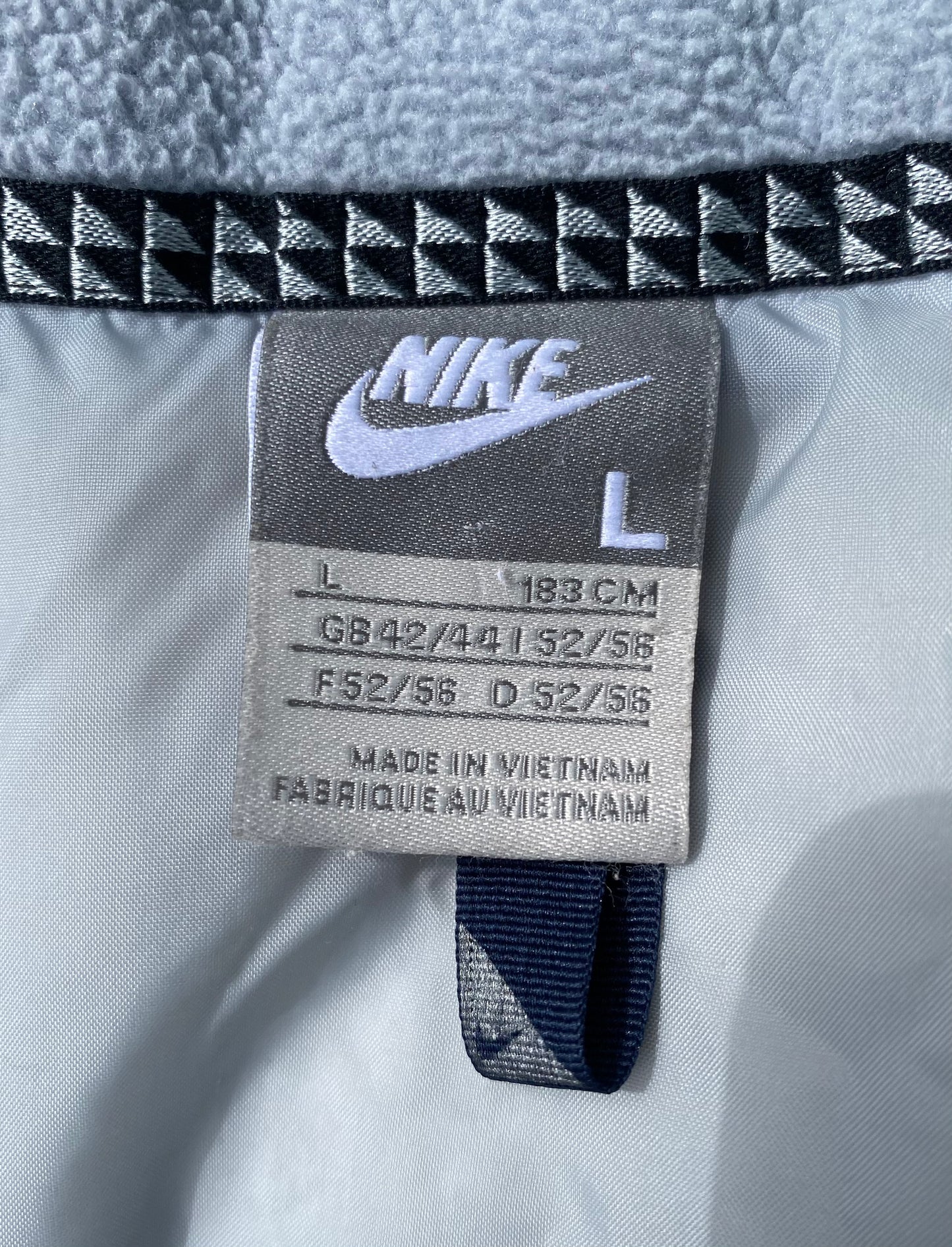 Doudoune sans manches vintage Nike, bleu marine, L