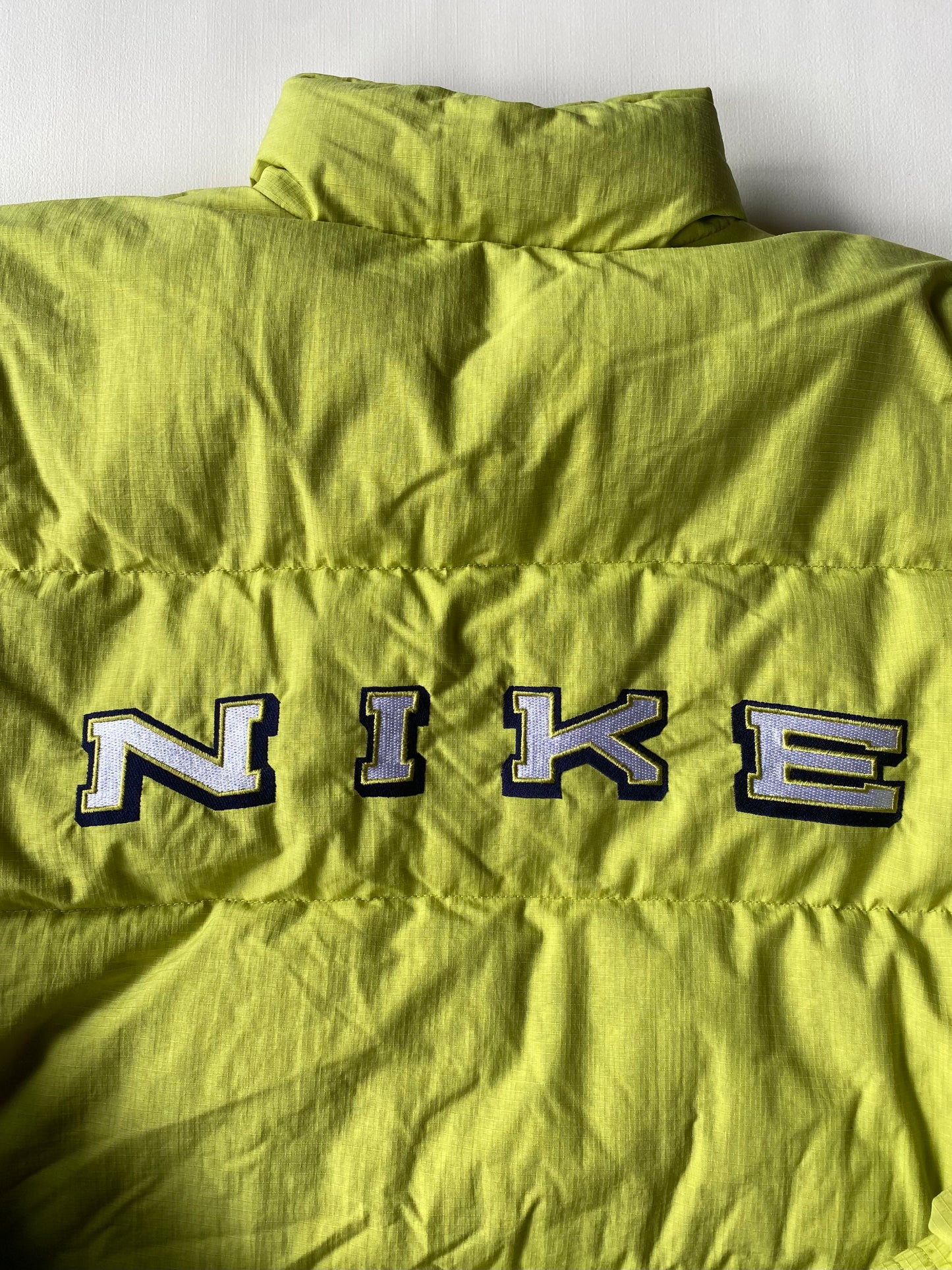 Doudoune vintage réversible Nike, Jaune/Vert/Marine, L