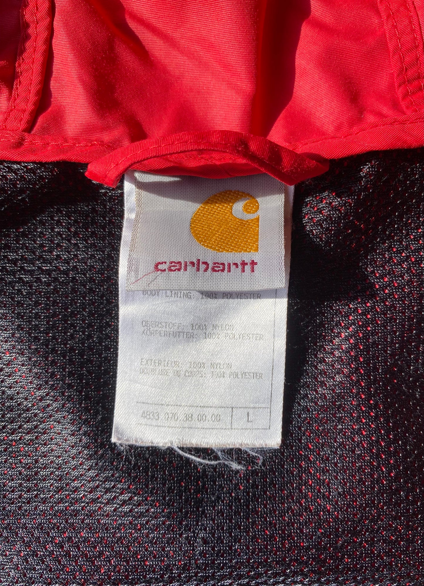 veste de pluie/coupe-vent Carhartt, rouge, L