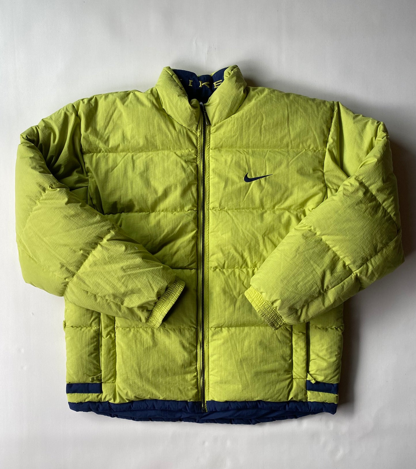 Doudoune vintage réversible Nike, Jaune/Vert/Marine, L