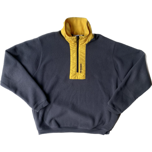 ✅ Polaire demi-zip Adidas, Gris/Jaune, L