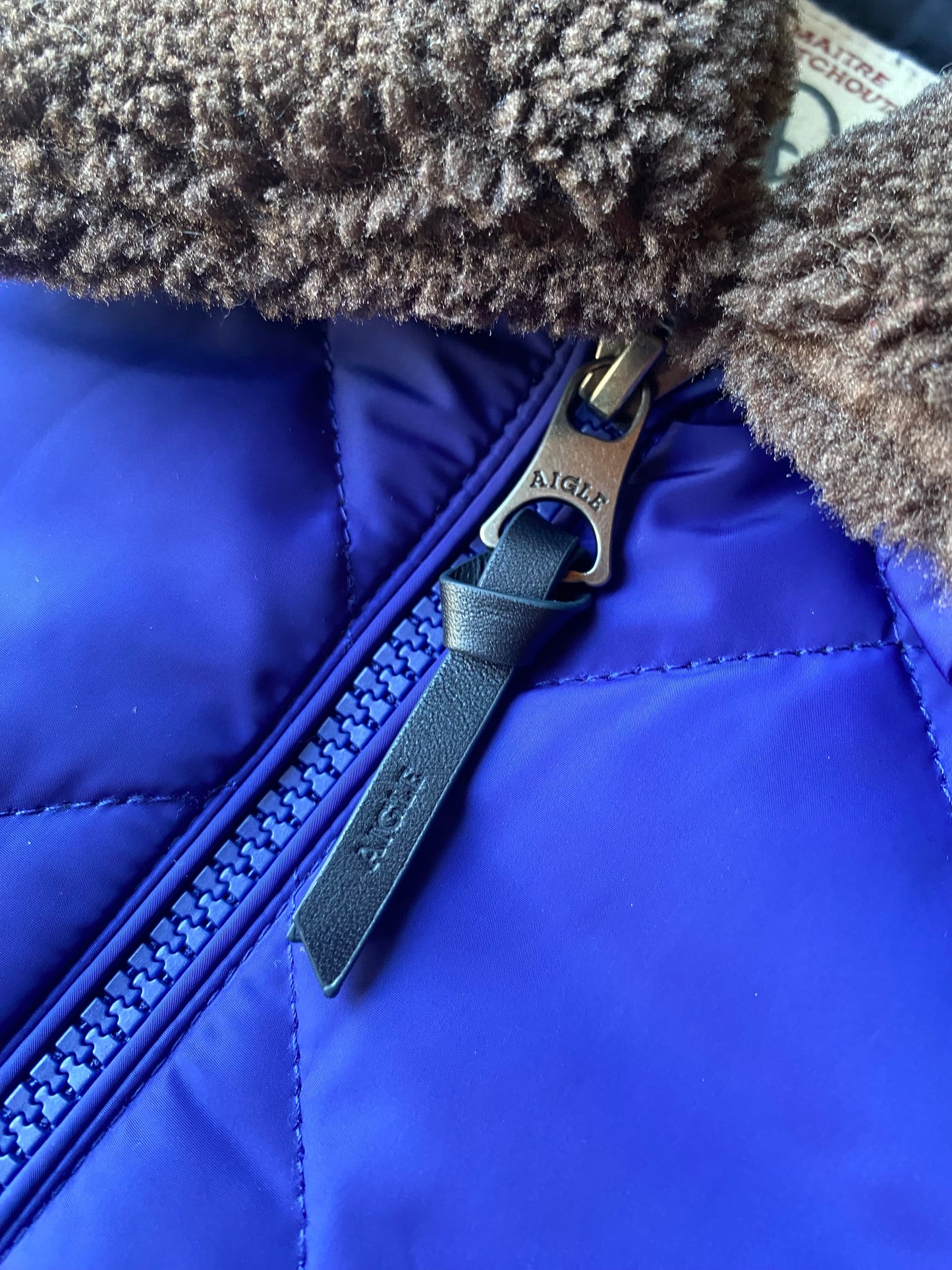 Veste matelassée Aigle, bleu, M