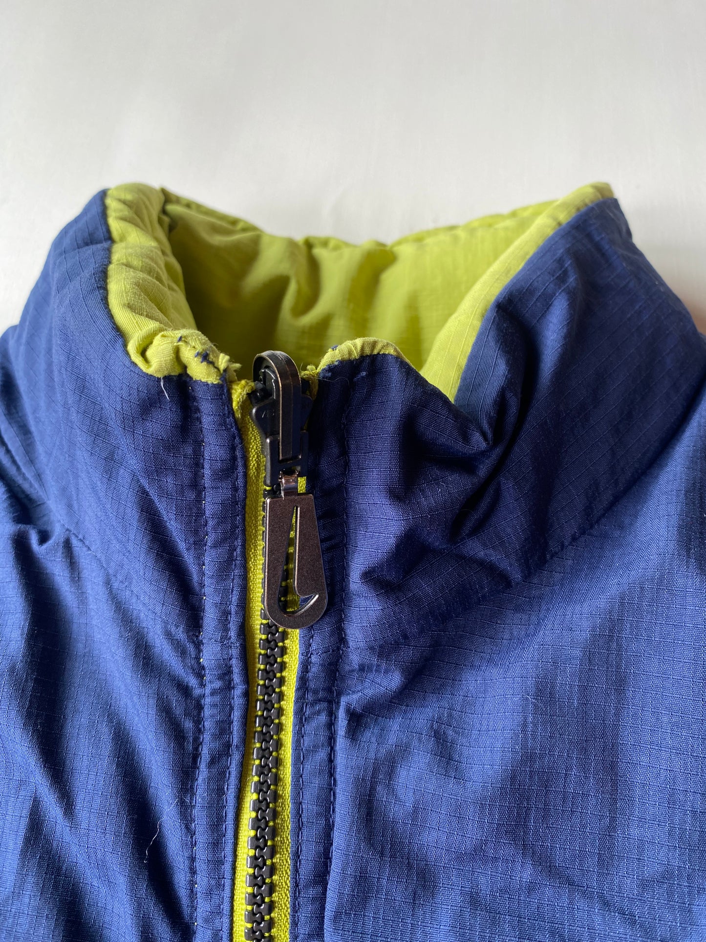 Doudoune vintage réversible Nike, Jaune/Vert/Marine, L