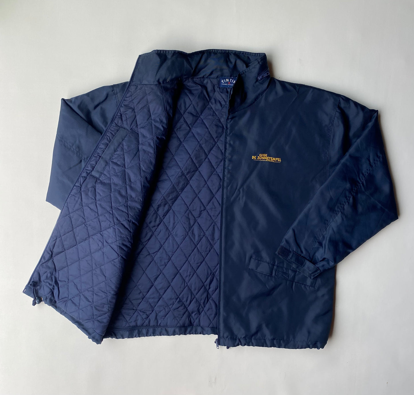 Manteau parka Tintin, temple du soleil, bleu marine, L/XL