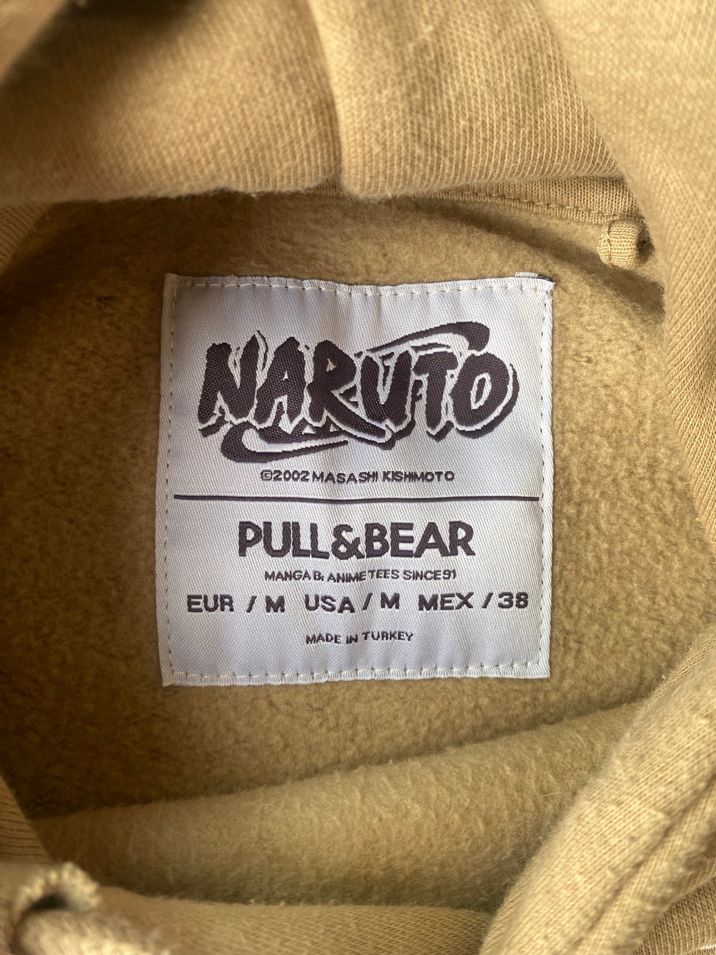 Hoodie Naruto (pull & bear), Marron clair/sable, M