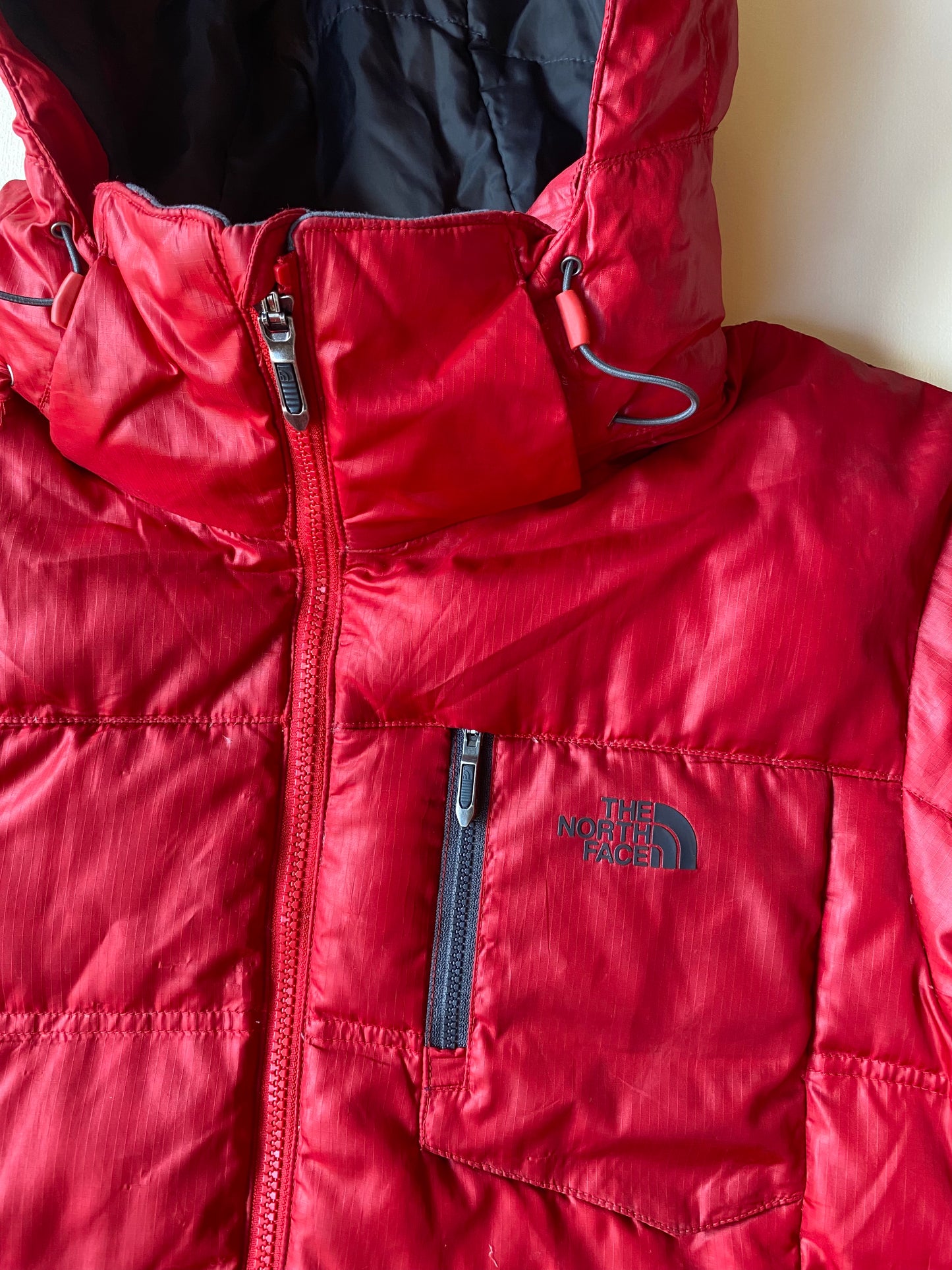 Doudoune vintage the north face, rouge, M oversize