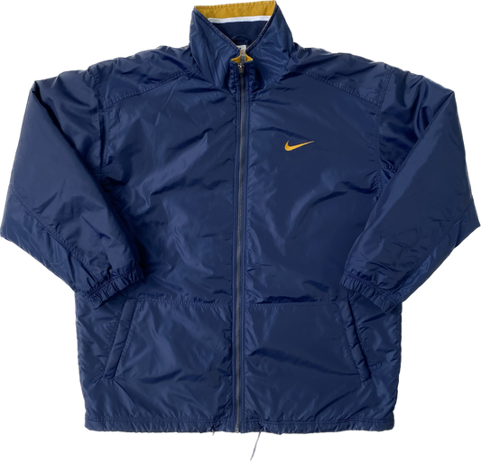 ✅ Veste vintage nike, bleu marine et or, XL, 100% nylon