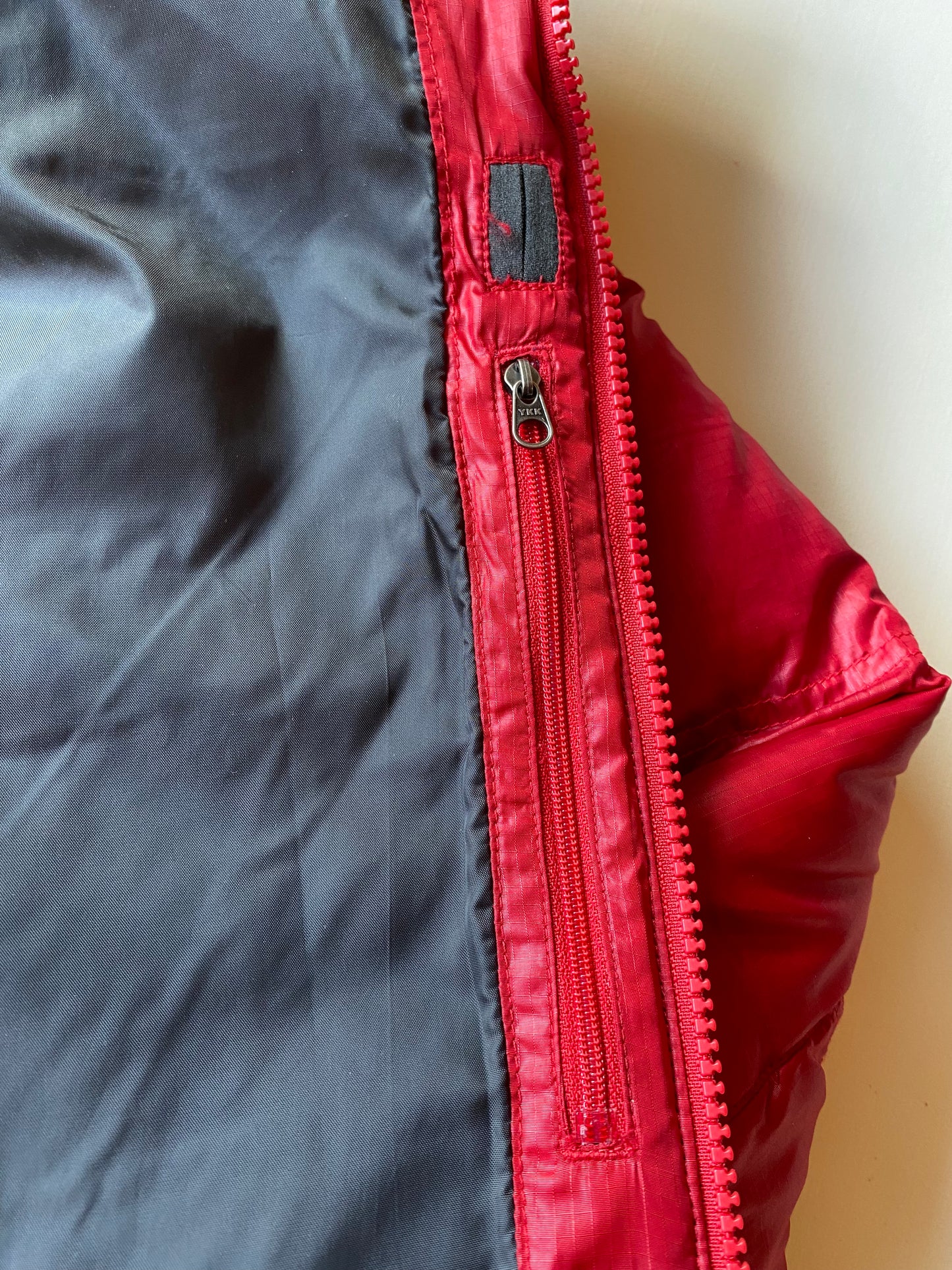 Doudoune vintage the north face, rouge, M oversize