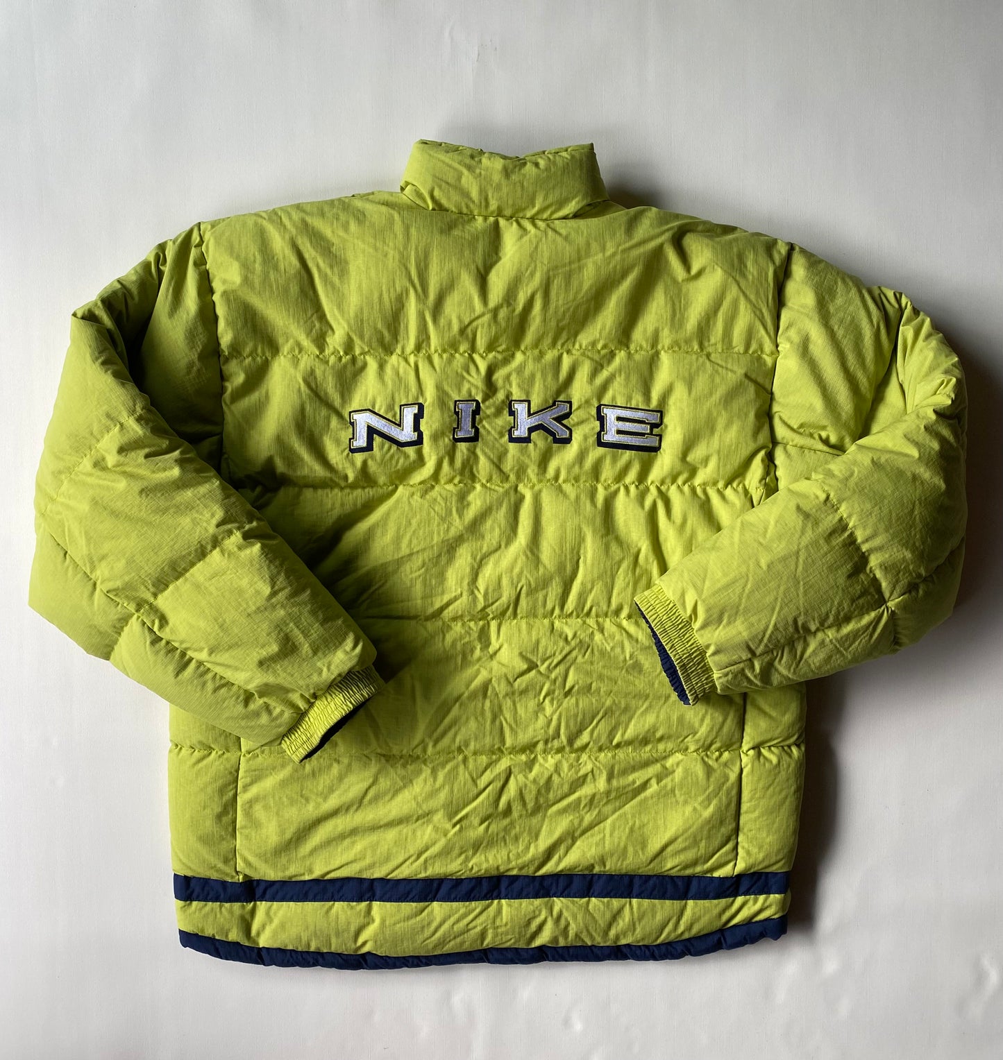 Doudoune vintage réversible Nike, Jaune/Vert/Marine, L