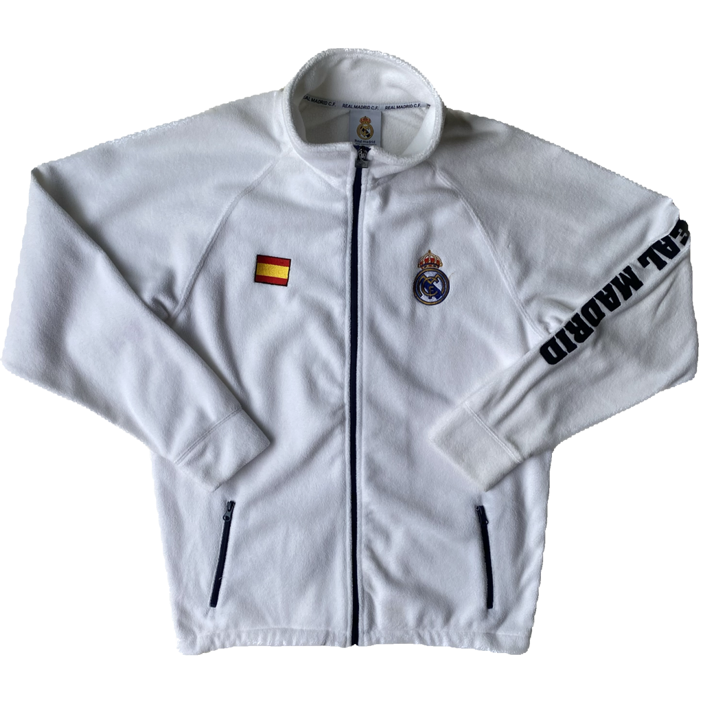 Veste polaire Real Madrid, blanche, L